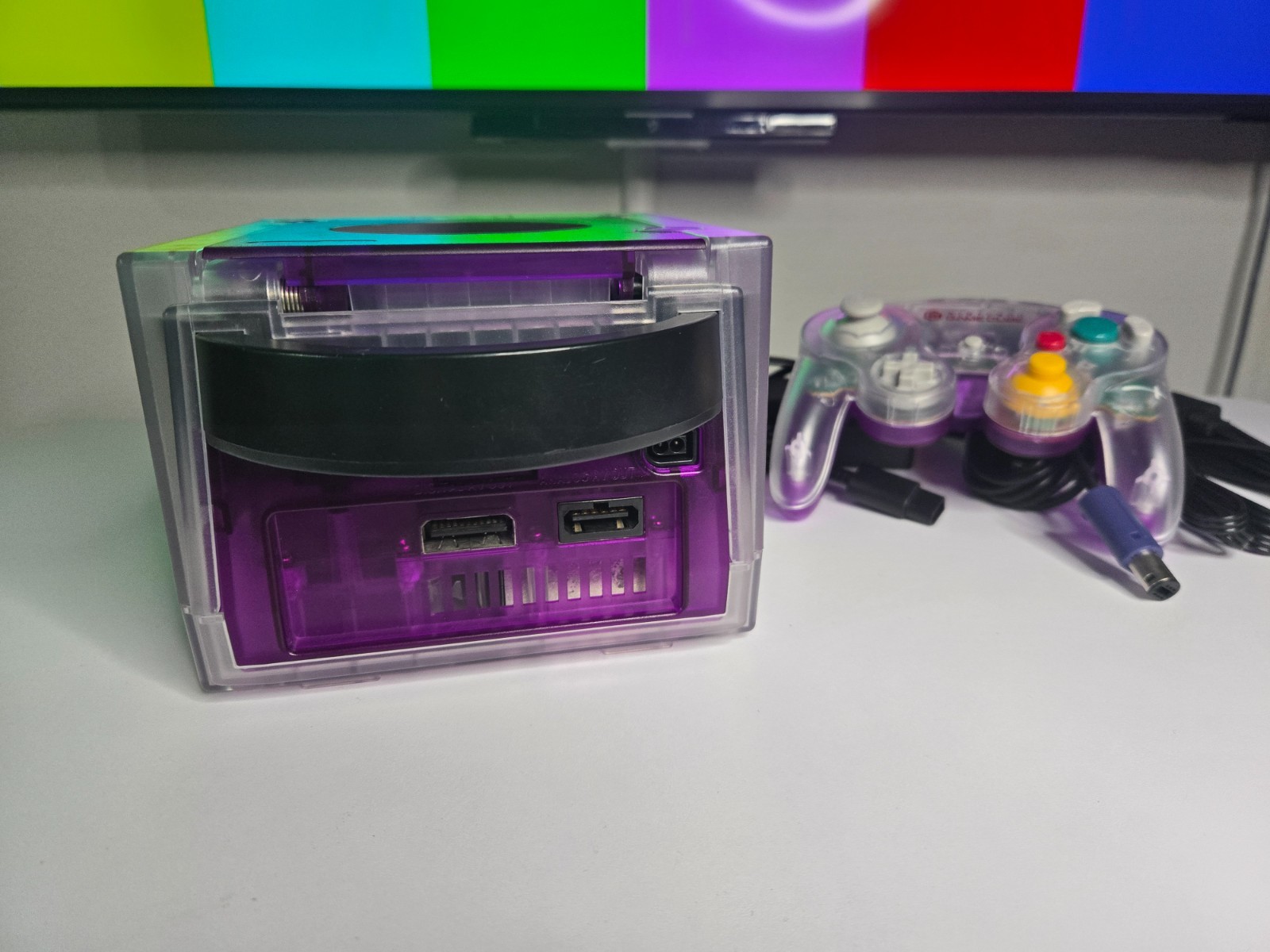 Nintendo GameCube Console NGC Console + Controller + Wires Bundle