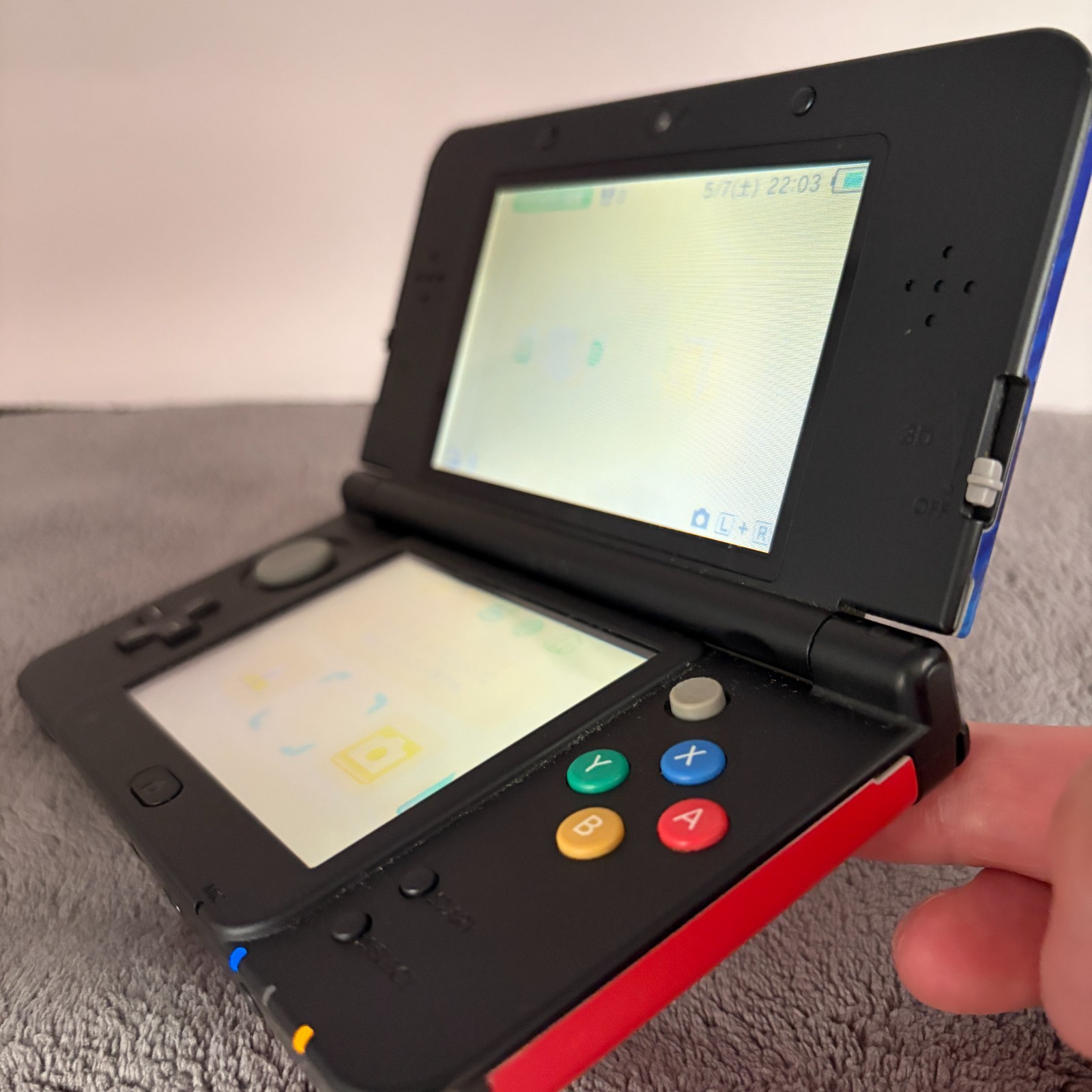 【Excellent5】New Nintendo 3DS Handheld Console Mario Plate KTR 001 From Japan