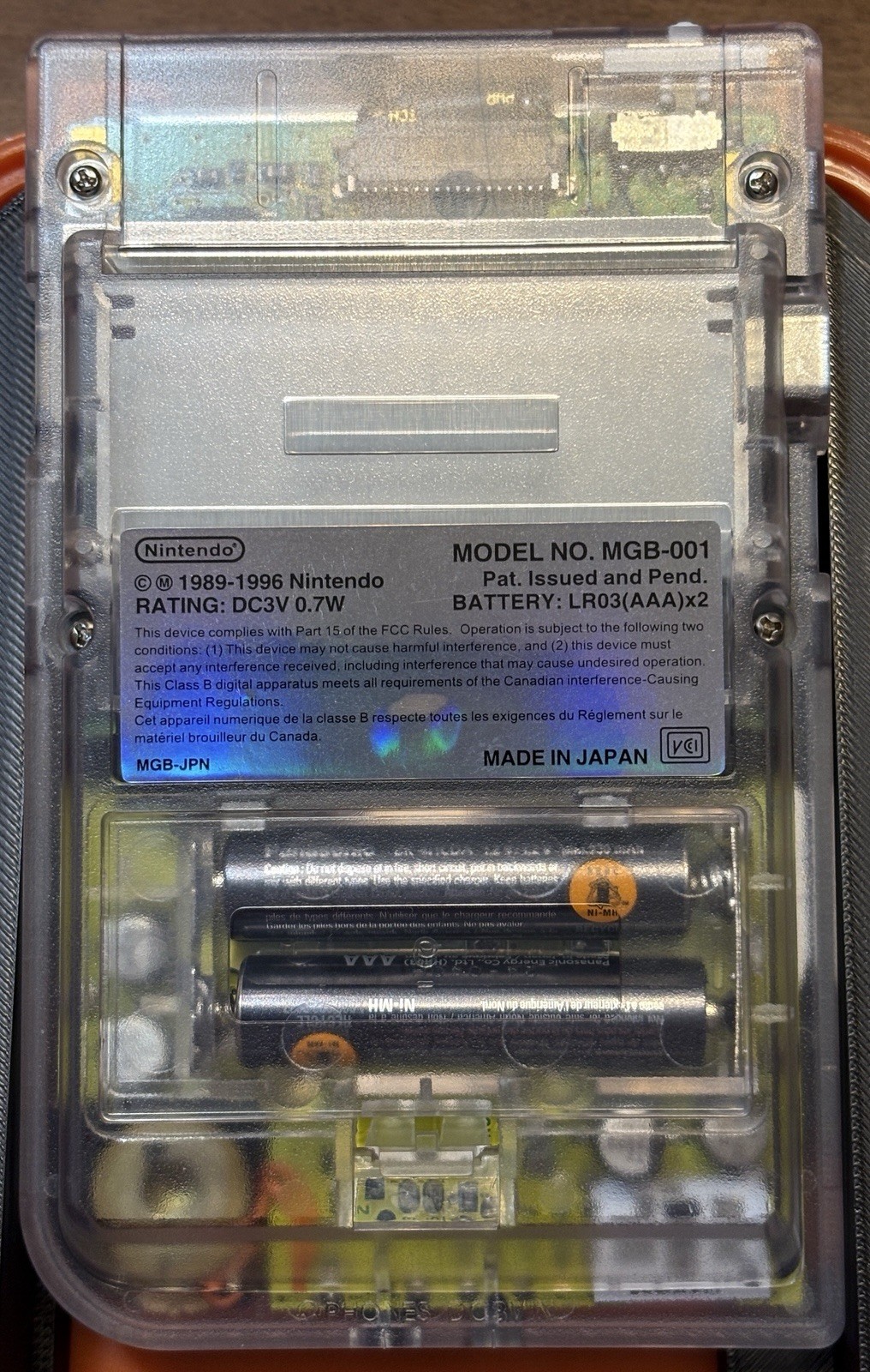 GameBoy Pocket Console Custom IPS Screen W/Rare Yellow/Green Silk Screen Board