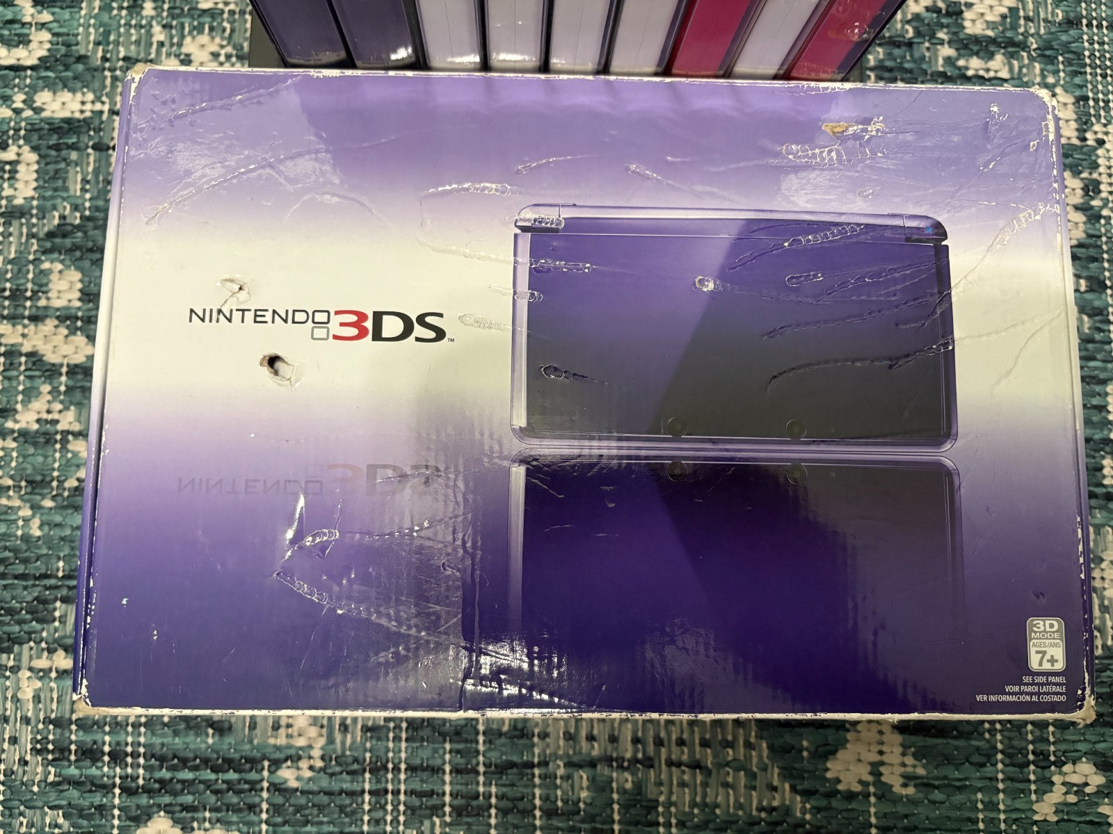 Nintendo 3DS Midnight Purple Console Bundle – Complete in Box with 9 Games Zelda