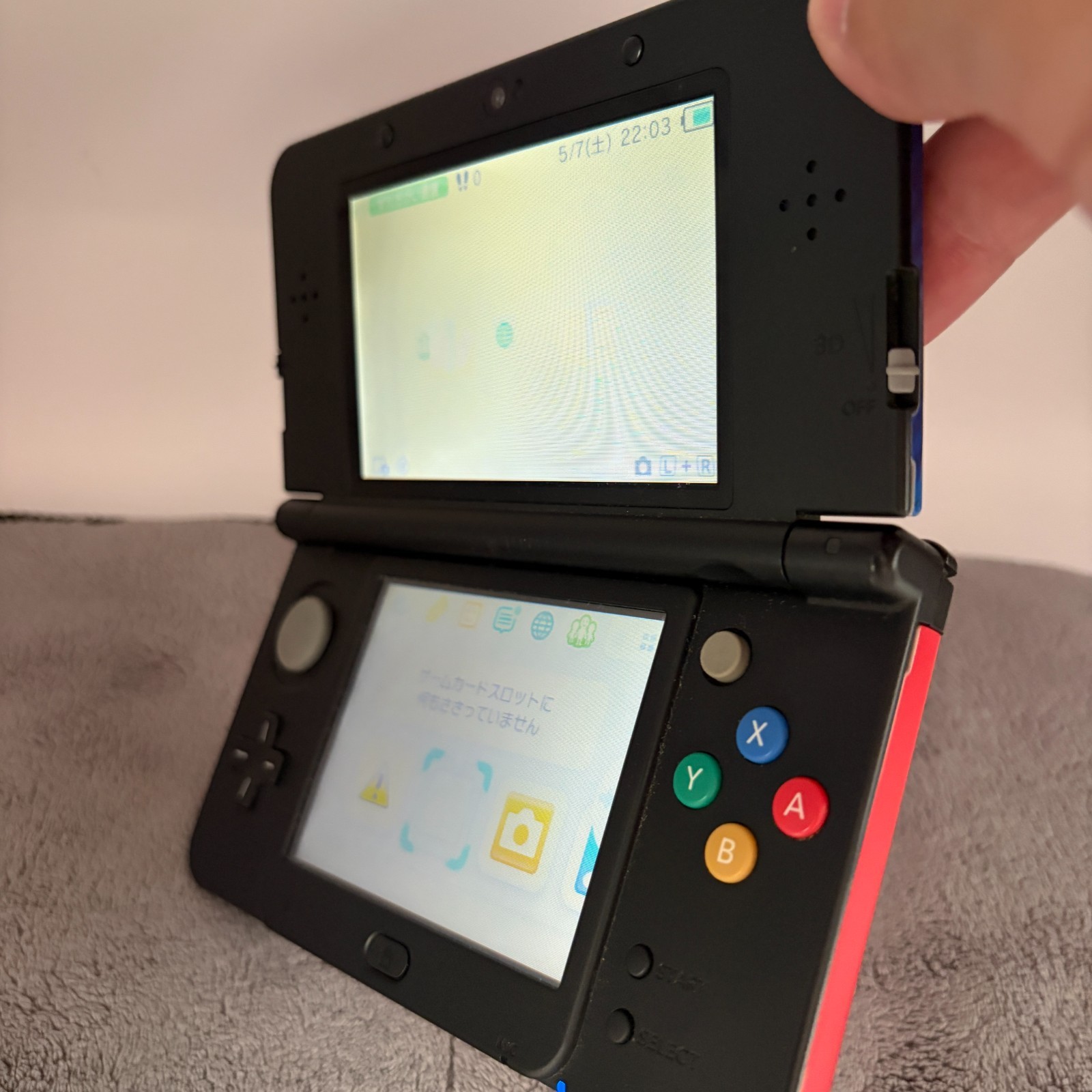 【Excellent5】New Nintendo 3DS Handheld Console Mario Plate KTR 001 From Japan