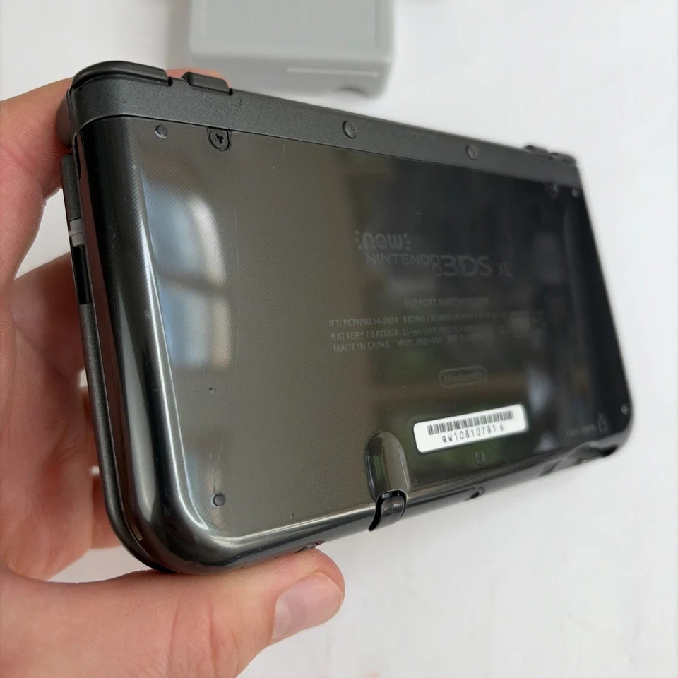New Nintendo 3DS XL Gray Black Console W Charger Stylus US Version Top IPS