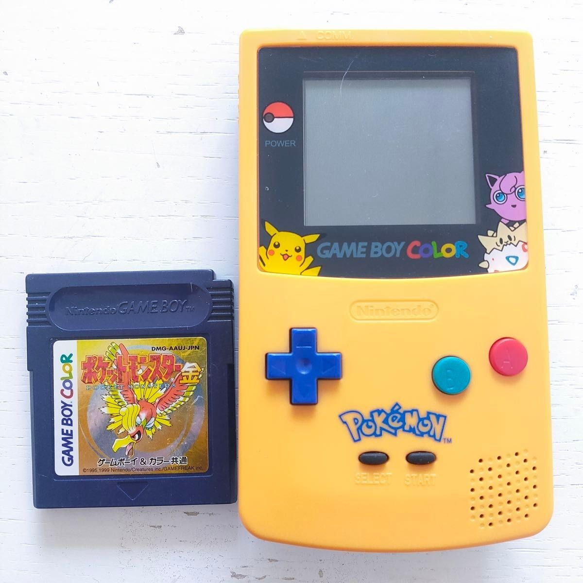 Nintendo Game Boy Color Pokemon Center gold Console Orange BLUE