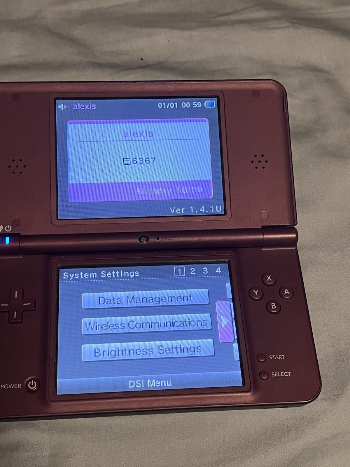 Nintendo DSi XL Red Handheld System Console Wi-Fi Capability Headphone Jack
