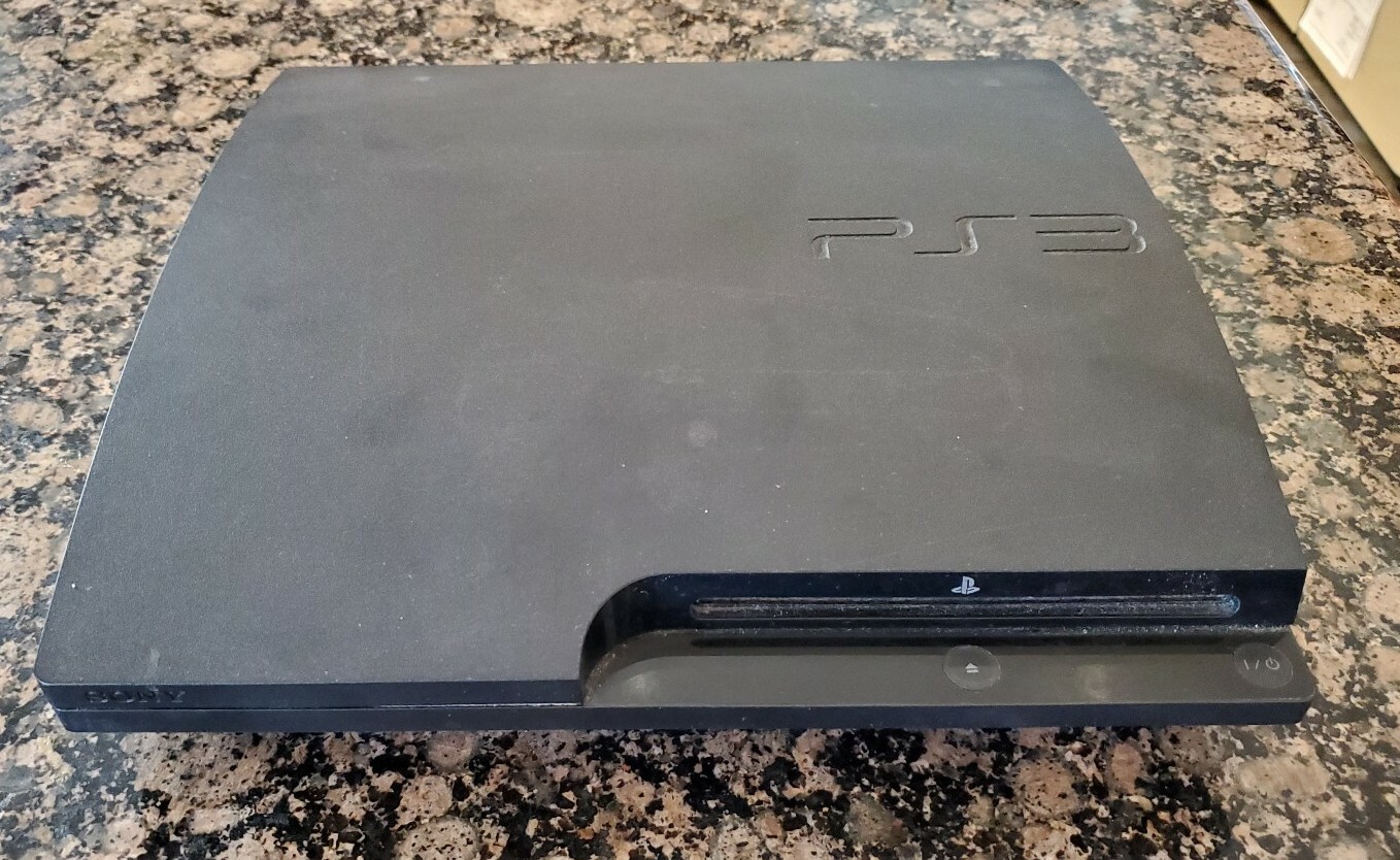 Sony PlayStation 3 Slim 160GB Black Console System + 12 Games In Box CECH-3001A