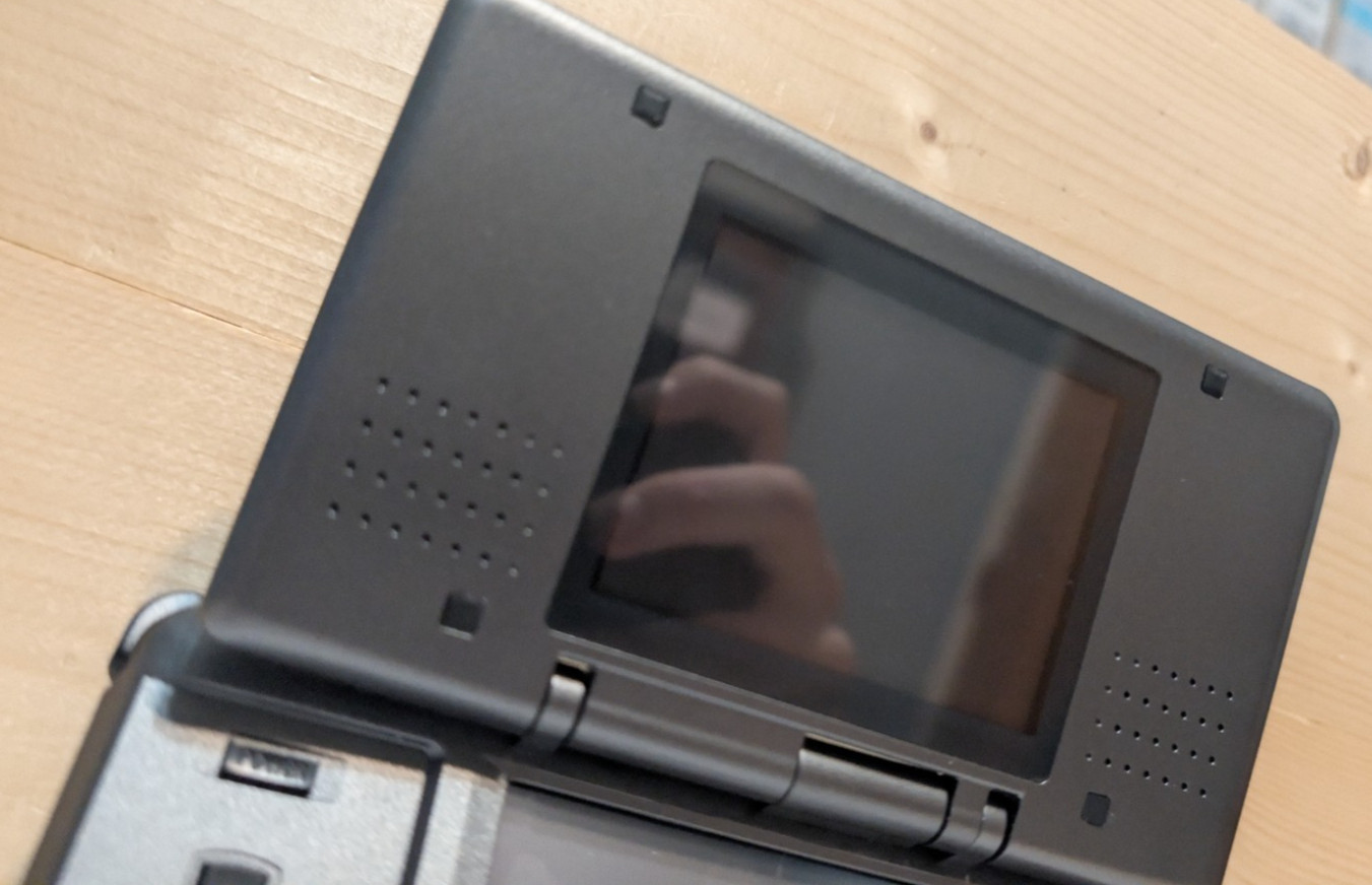 Nintendo DS NTR/Fat Grey Reshelled W/USB Cable New Battery & USB-C & Backlight