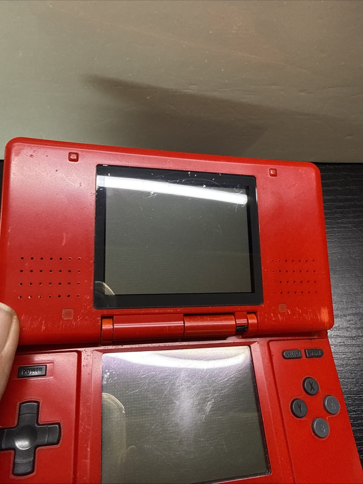 •Cosmetically Flawed/Read First•Nintendo DS Fat/Original/NTR-001 Red