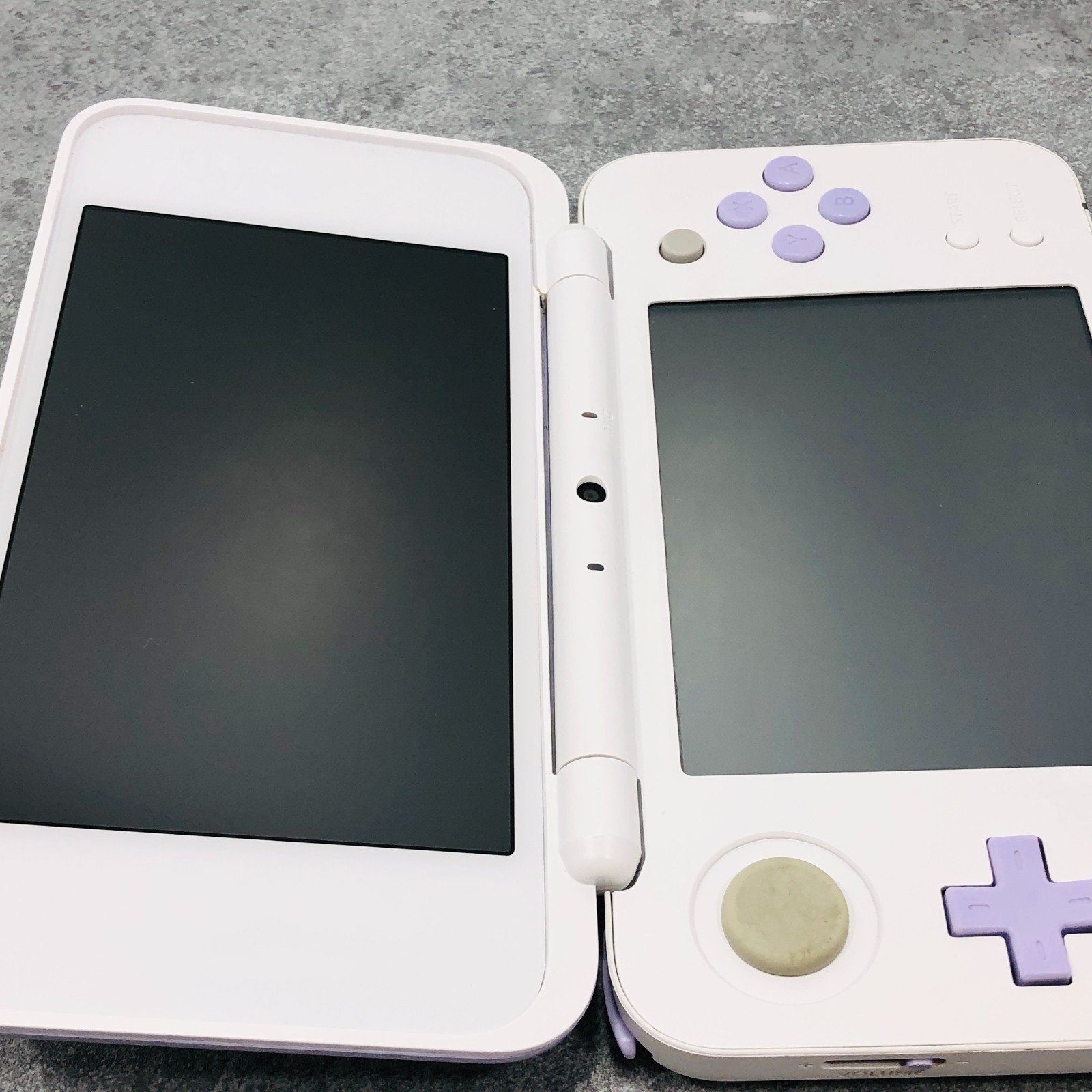 [EX+3] New Nintendo 2DS XL LL White Lavender Console Working Japanese ver 5-129
