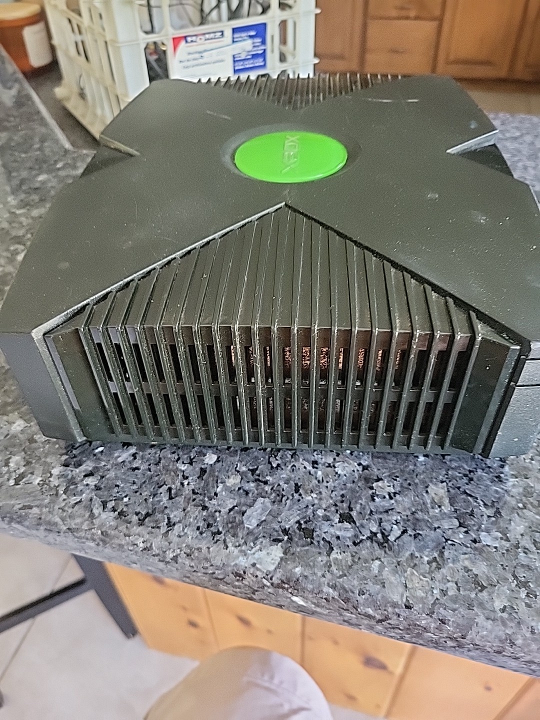 Original Microsoft Xbox Console – Black With 2 Remotes In Working Order