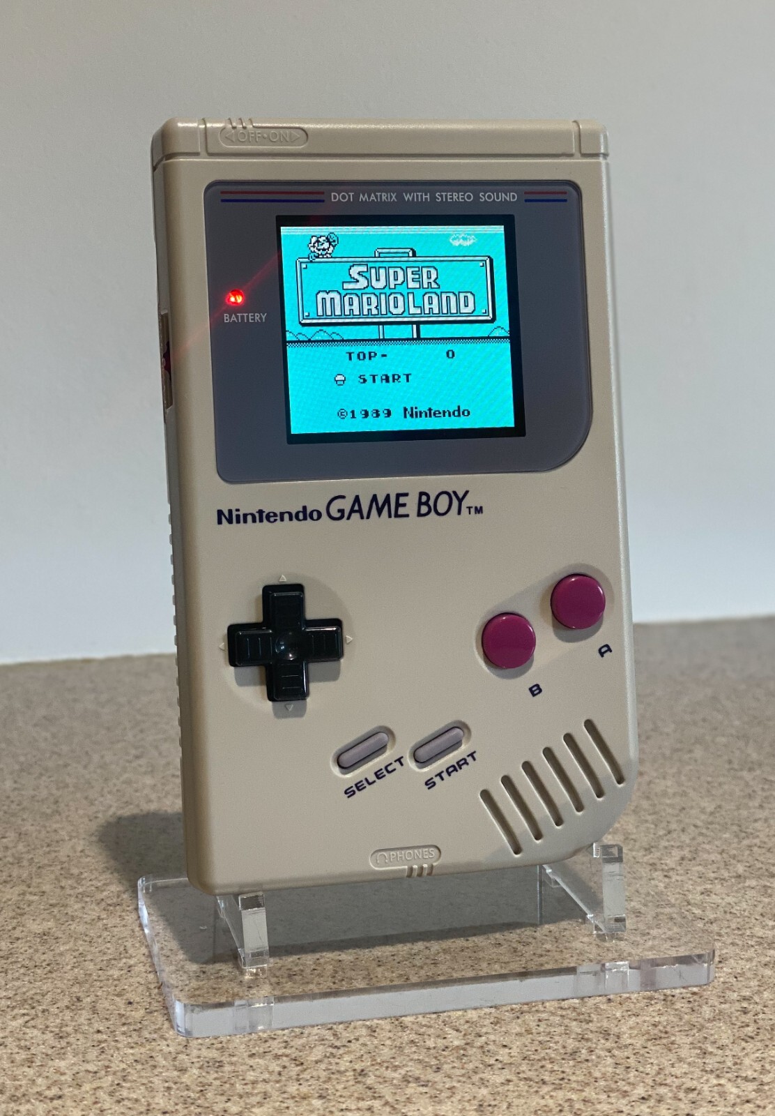 **Nintendo Game Boy Original DMG IPS Brighter Backlit Backlight Original Gray *
