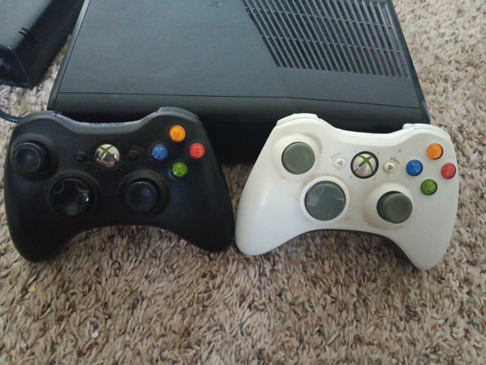 Microsoft Xbox 360 E Console Only Black System Tested & Working NO HARDDRIVE