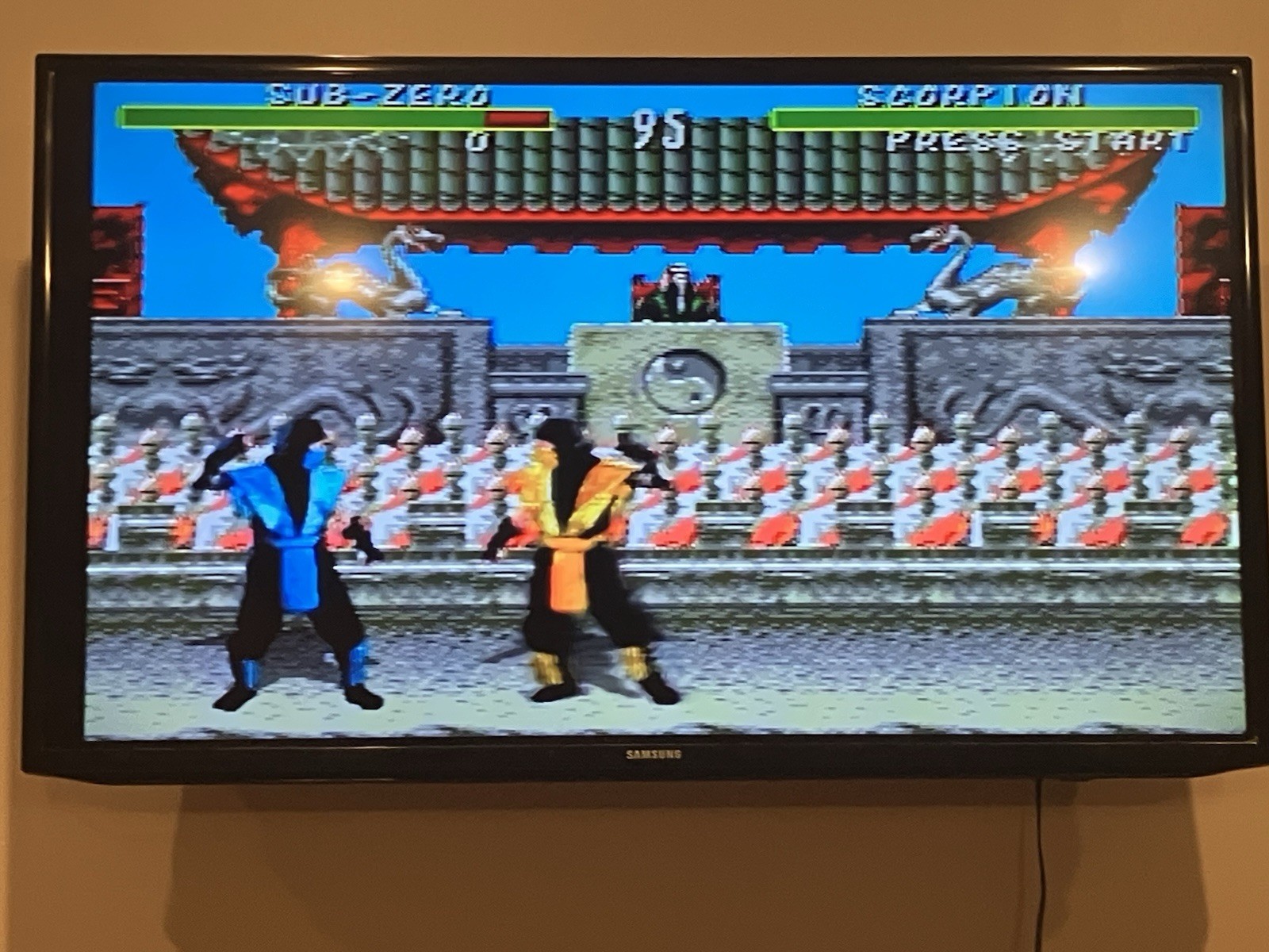 Sega Gensis Console 1 Two Controllers & Mortal Kombat Game Tested & Working