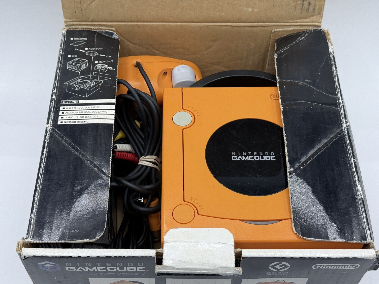 Nintendo GameCube System Spice Orange In Box DOL-001 JPN *JAPAN REGION-LOCKED*