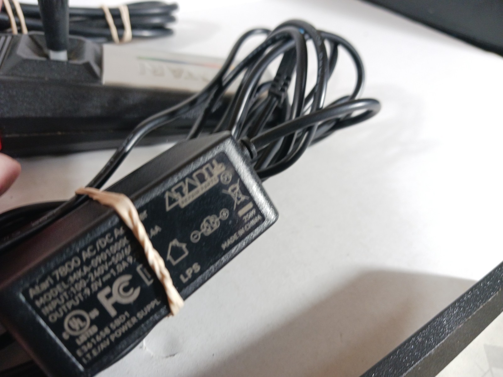 Atari 7800 Console Bundle New Power Cord Cable Adapter Tested 6 Games Lot