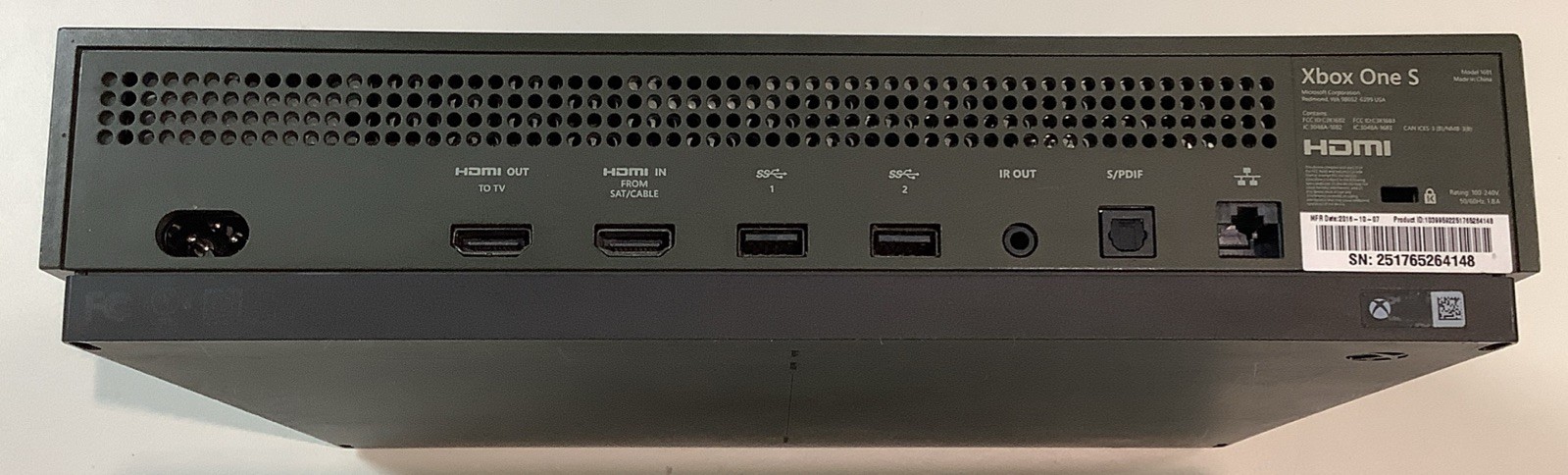 Microsoft Xbox One S 1TB Console Battlefield 1 Military Green 1681 – PreOwned