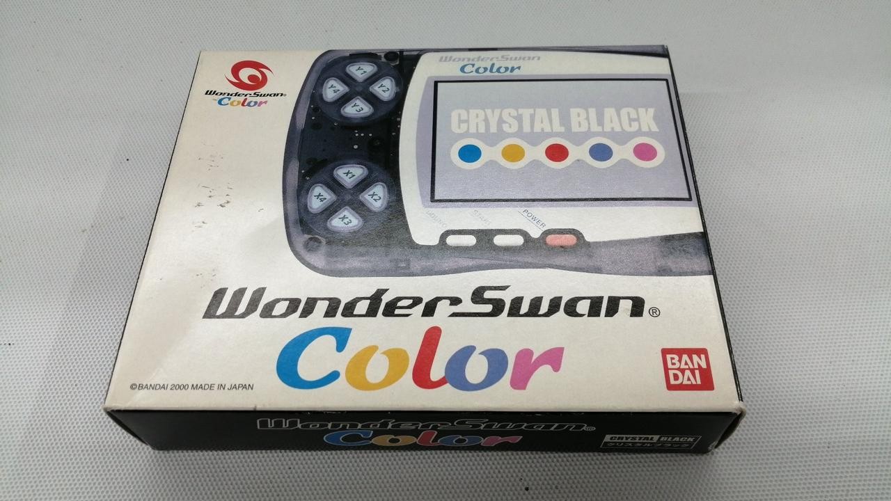 BANDAI WonderSwan Color Console Crystal Black WSC-001 Japan Retro Handheld