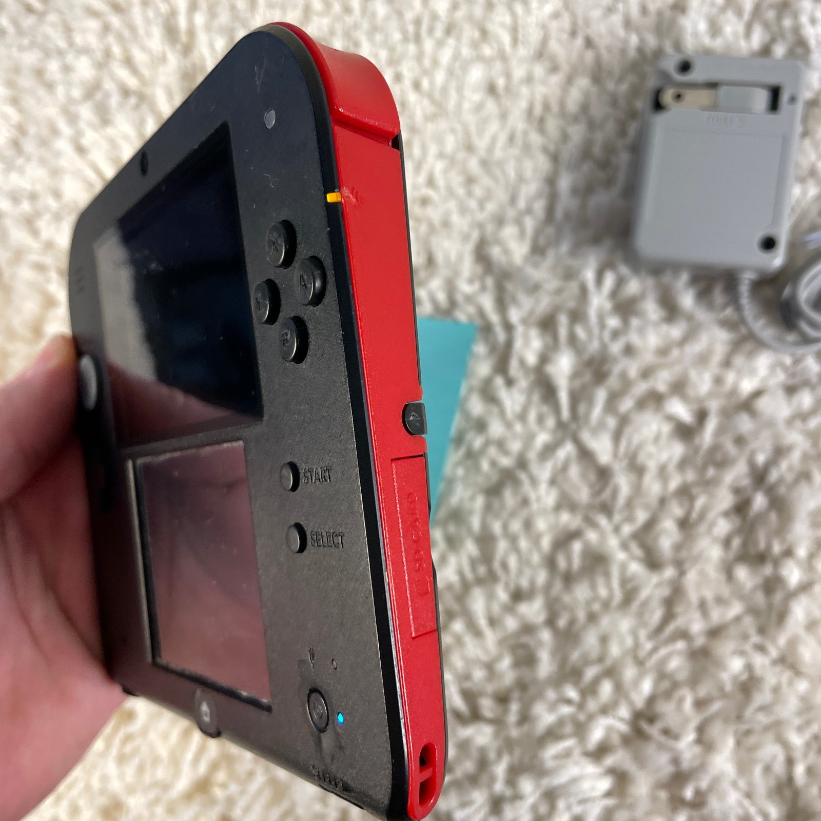 Nintendo 2DS Red Black Handheld Console System FTR-001 Tested