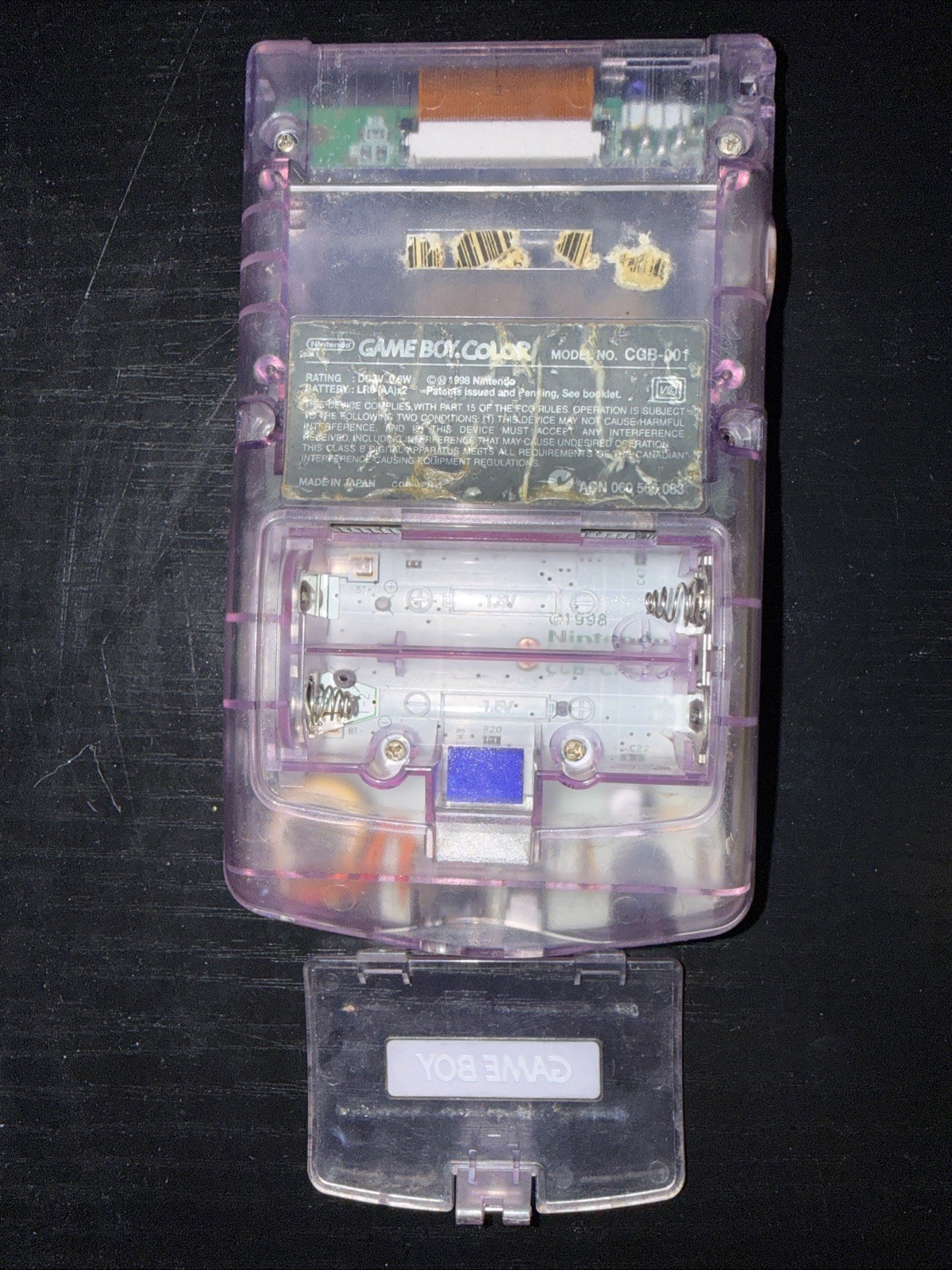 Nintendo Game Boy Color – CGB-001 – Atomic Purple – Cleaned Tested and Working!