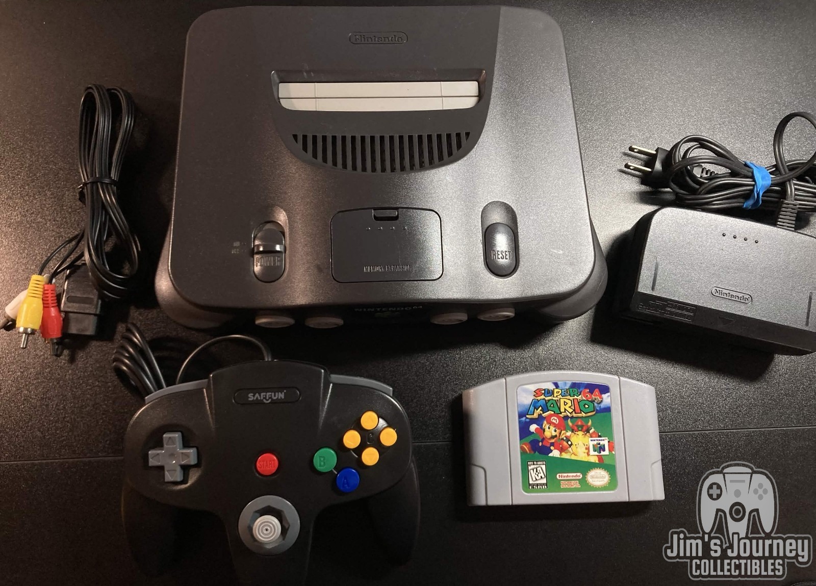 Nintendo 64 N64 Console + Super Mario 64+Controller+Cords