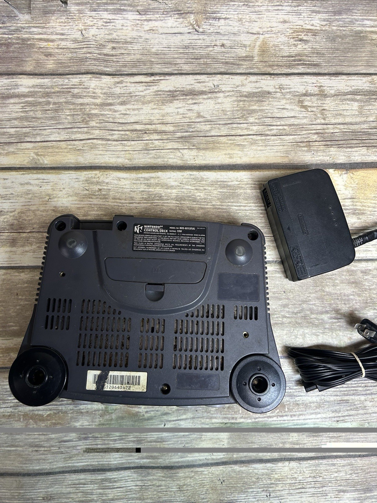 Nintendo 64 N64 Console w/ Cords + Jumper Pak Tested Working USA