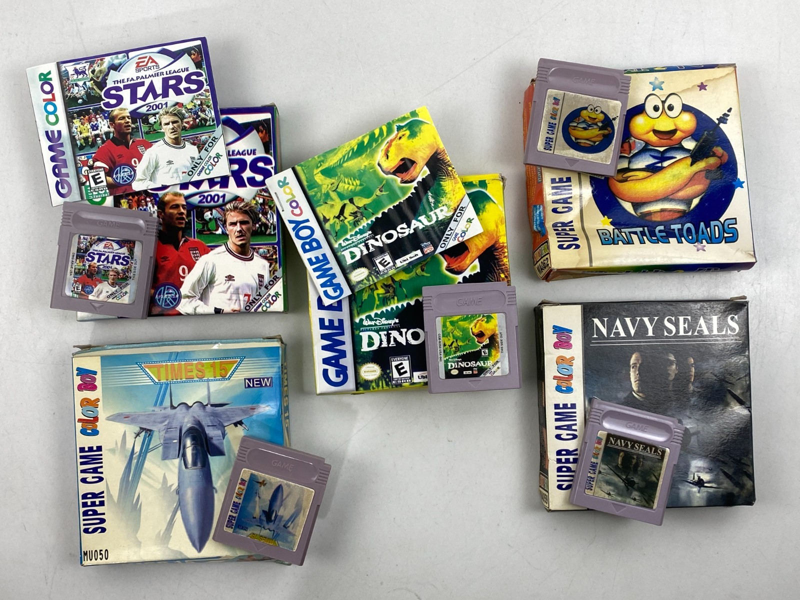 Nintendo Super Game Boy Color DINOSAUR Navy Seals Cartridge China
