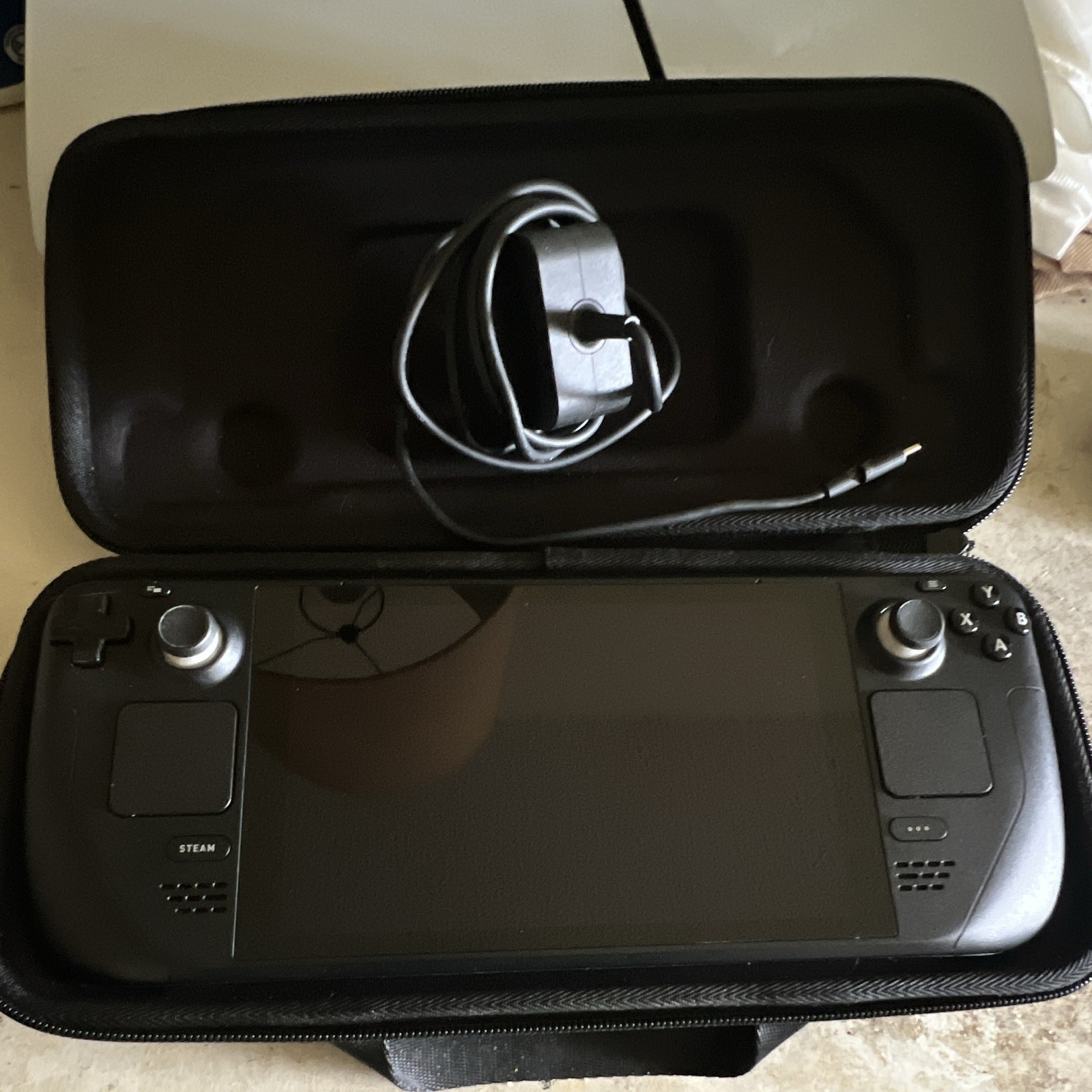 Valve Steam Deck Handheld System Console Black w/ Case & USB-C Charger
