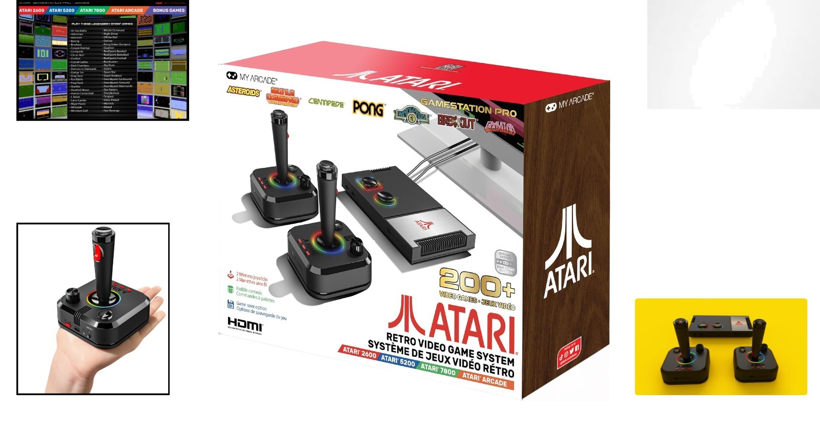 Atari Game Station Pro: 200+ Classic Games, Wireless Joysticks & HDMI Support
