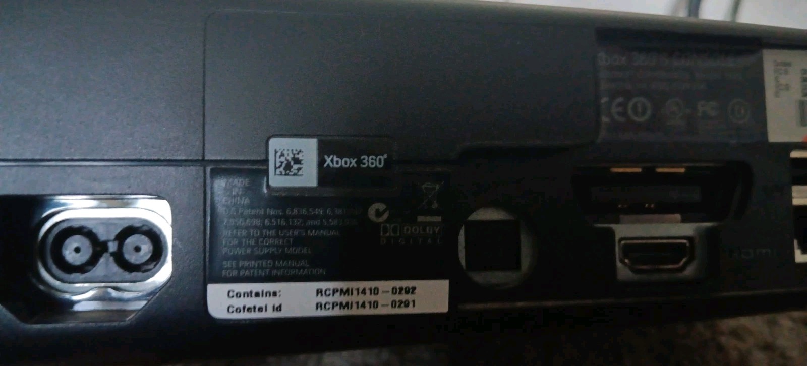 Microsoft Xbox 360 E Console Only Black System Tested & Working NO HARDDRIVE