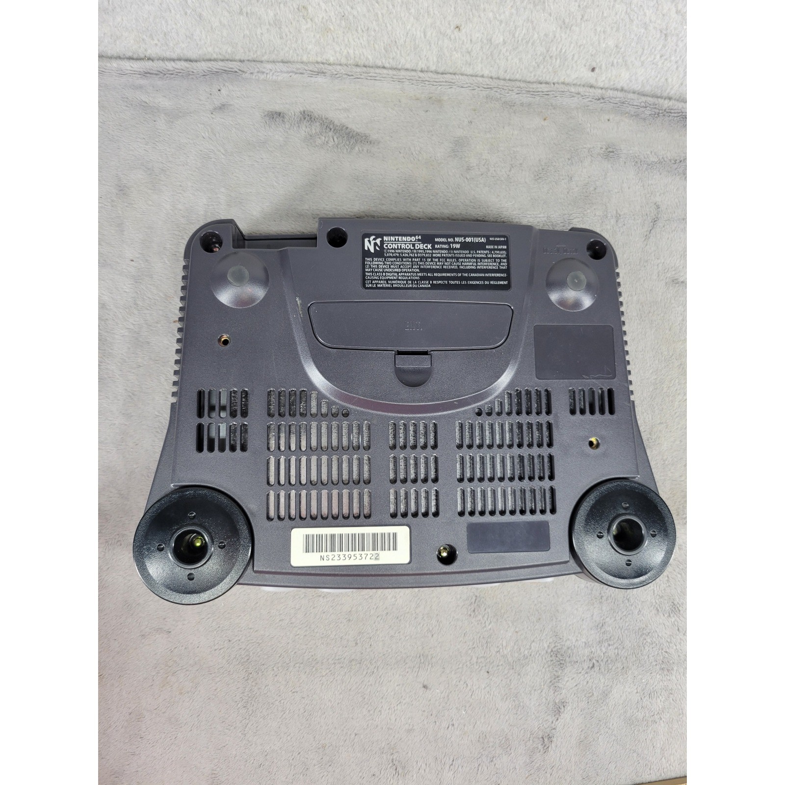 Nintendo 64 N64 Console Charcoal Gray NUS-001(USA) Retro Video Game System Deck