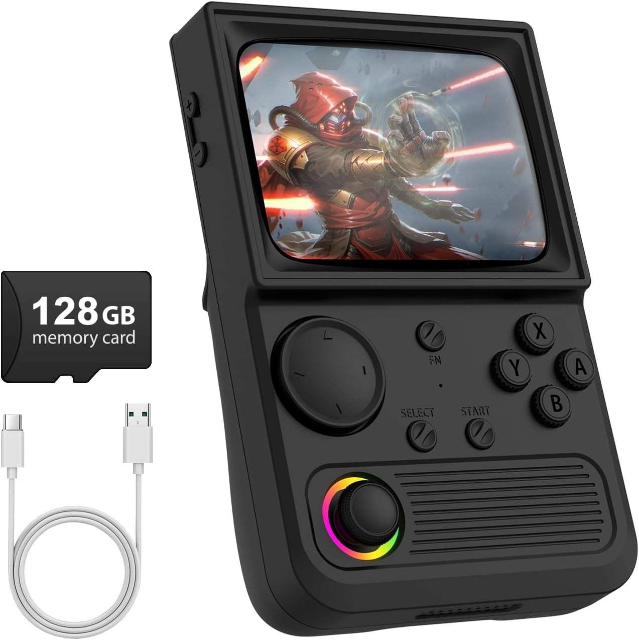 Portable R36T Retro Gaming Console – 3.5» Screen, 3500mAh Battery Life