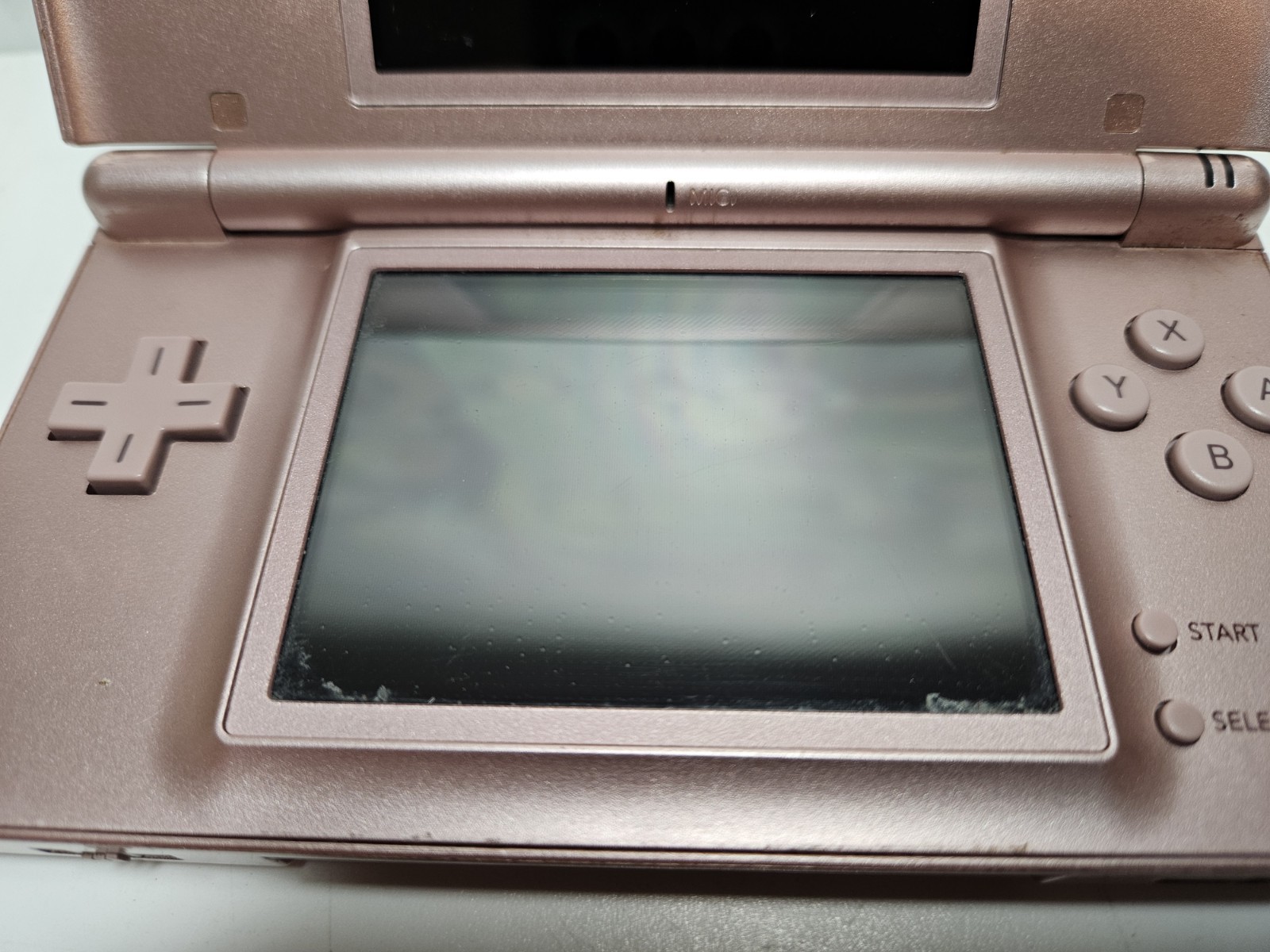 Nintendo DS Light Metallic Rose Pink USG-001 Handheld Console w/ Charger Tested