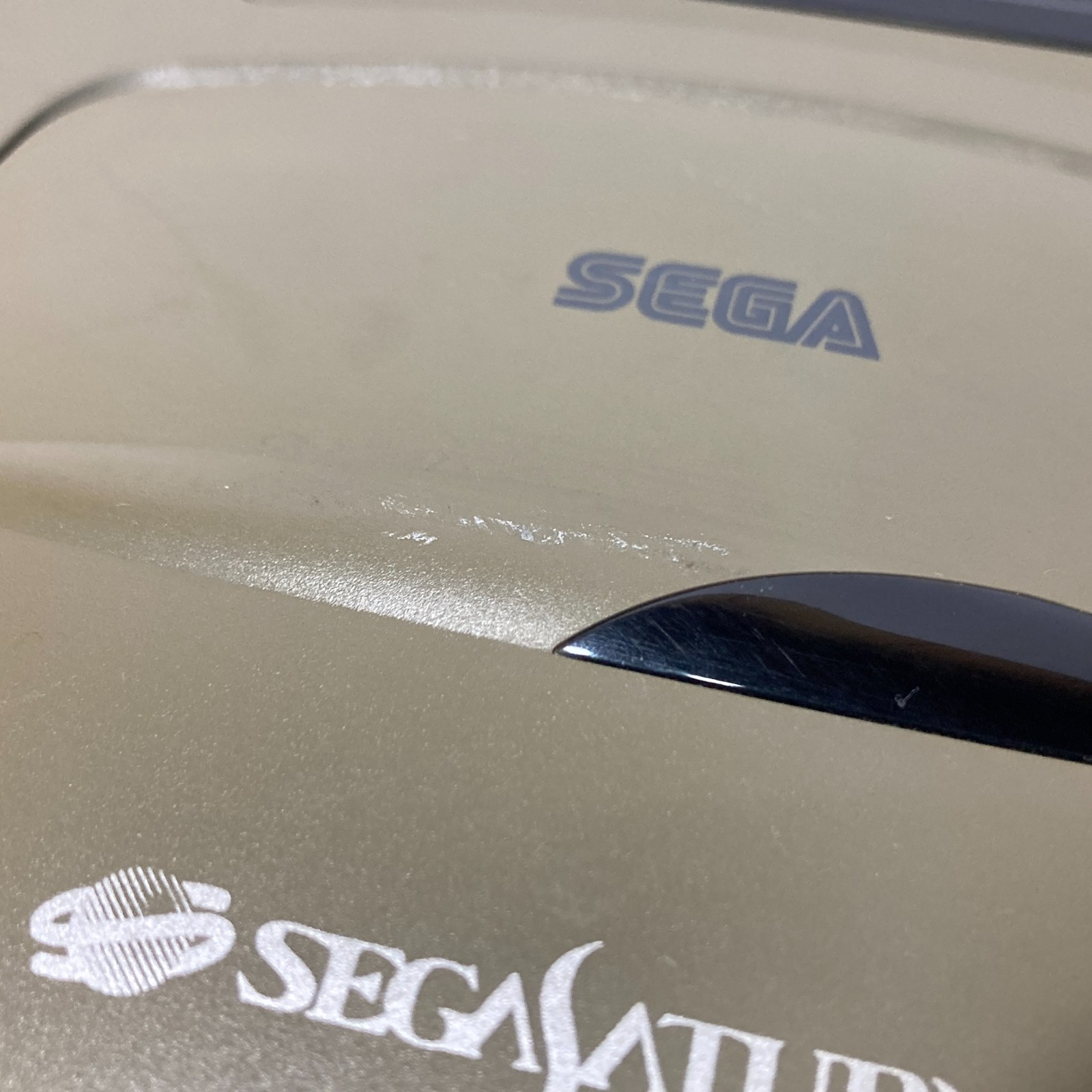 SEGA Saturn Console Gray HST-3210 w/ Controller, Cables & Virtua Fighter2 Tested