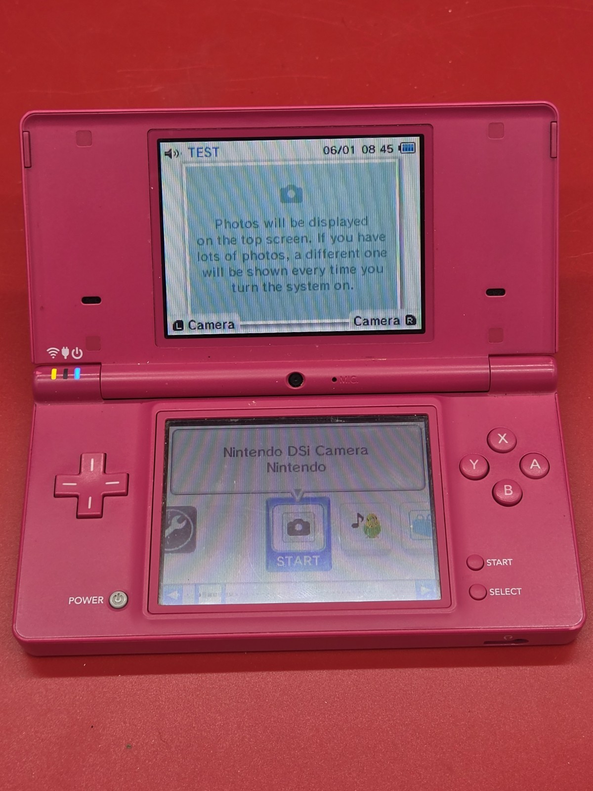 Nintendo DSi Pink Console TWTL-001 Handheld System Camera WiFi With Charger