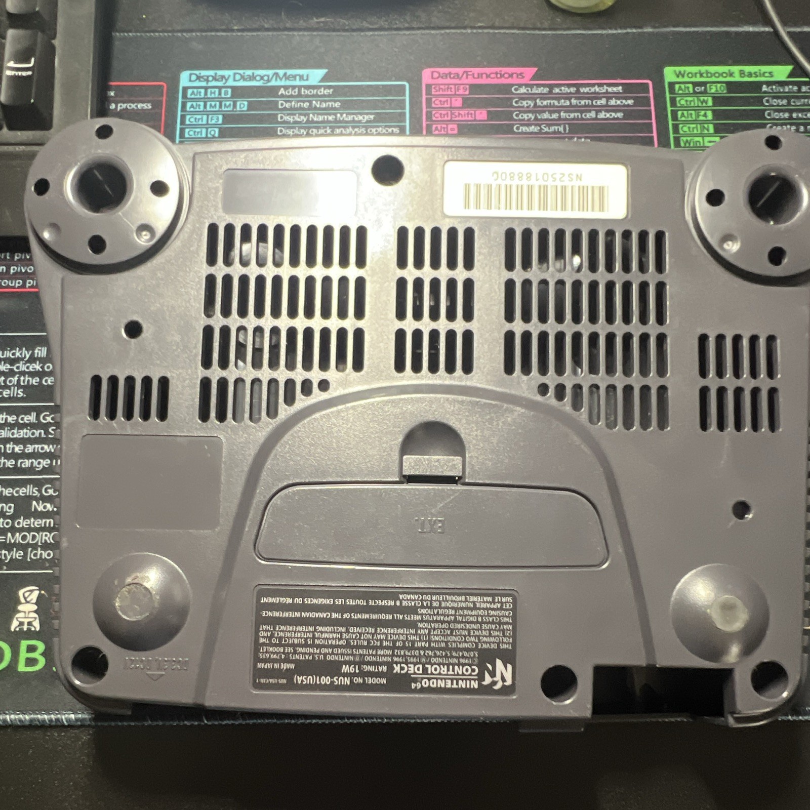 Nintendo 64 Gray Console NTSC-U/C AV Memory Expansion MPN NUS-001(USA)