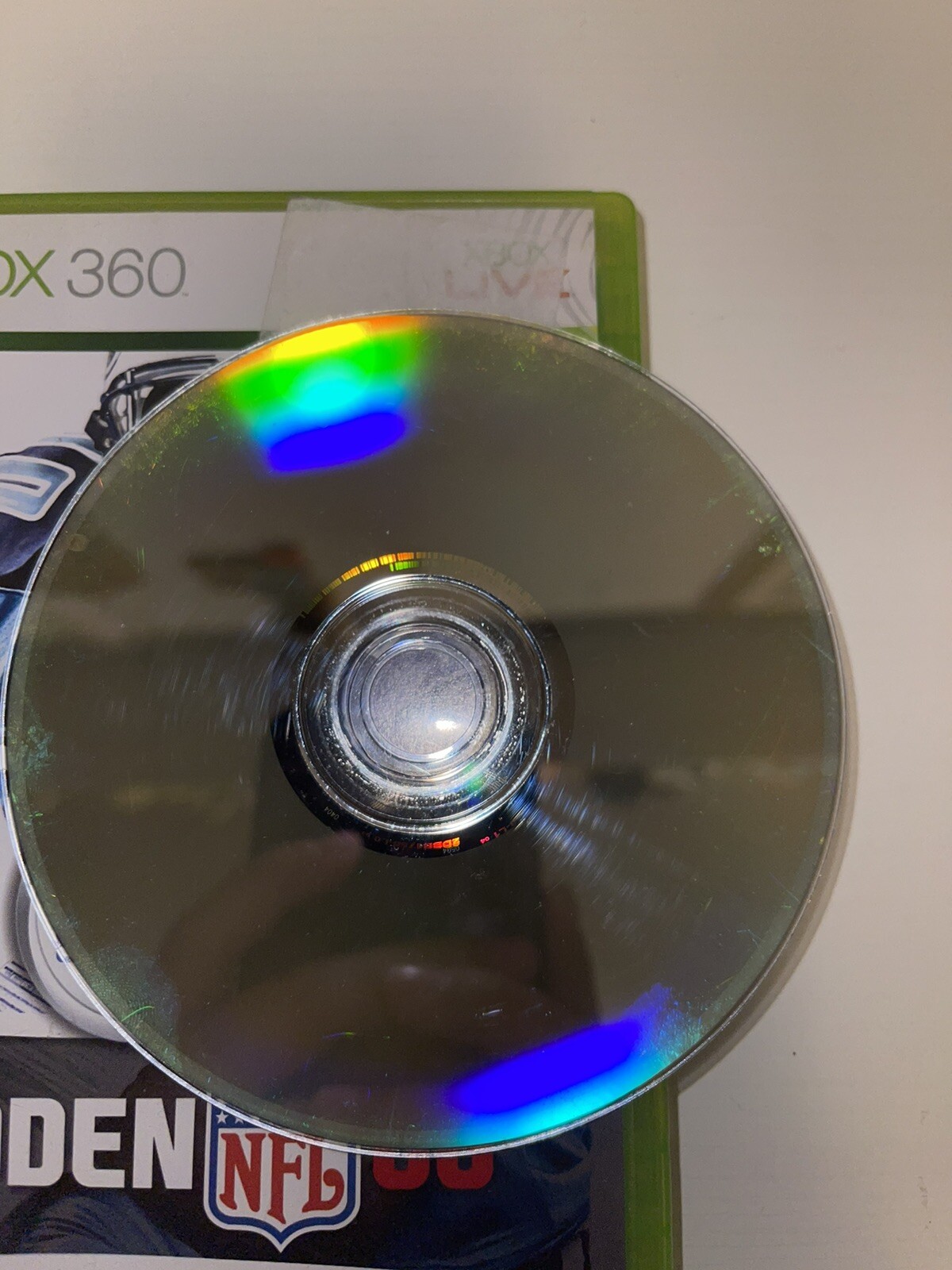 White Microsoft Xbox 360 Console Only Tested, No Cables, 2 Games