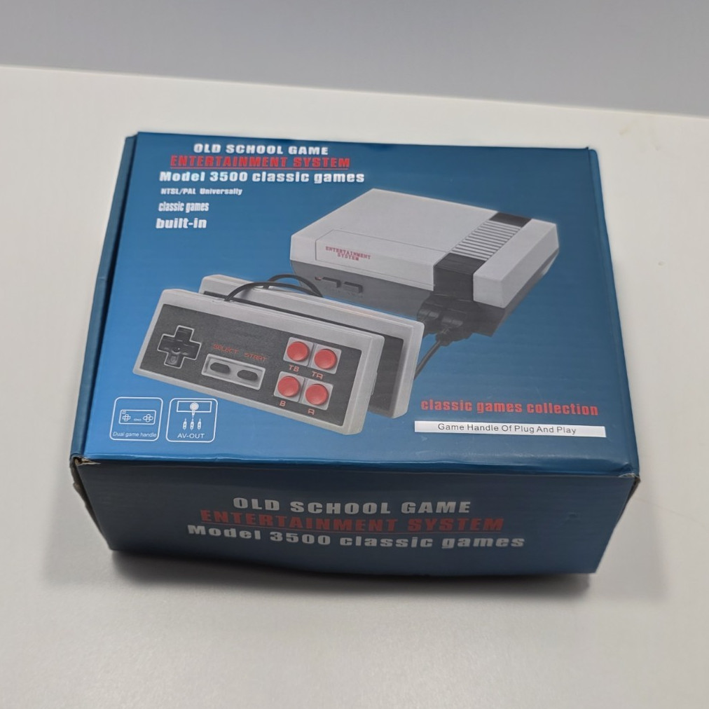 Old School Game Model 3500 Nintendo NES Home Console w/ Built-In Games AV-Out
