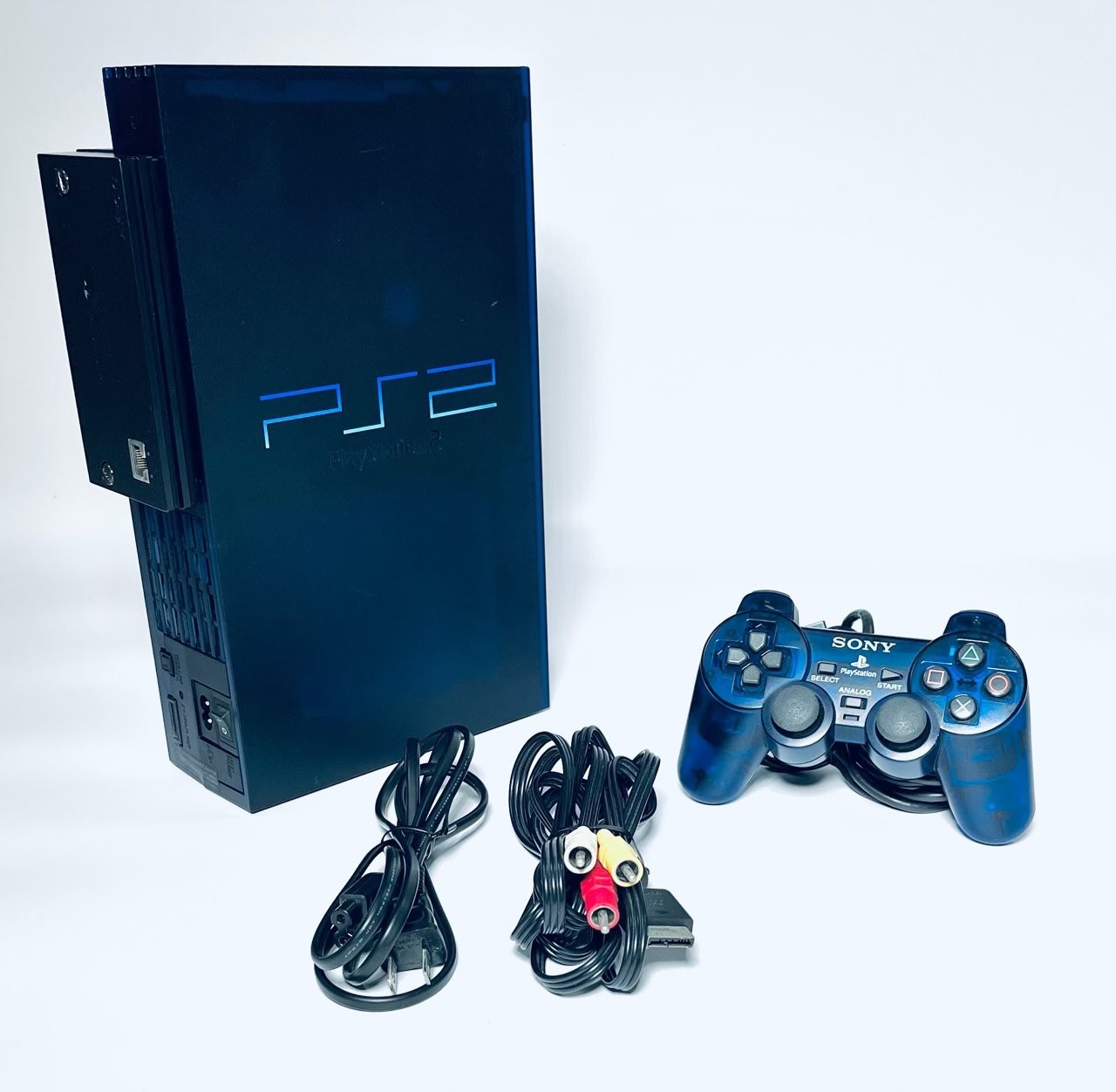 🌌 SONY PS2 SCPH-50000 Midnight Blue Console HDD Set Japan Tested Limited 🎮✨