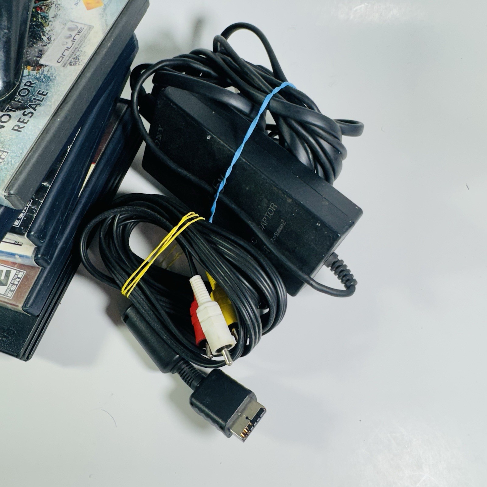 Sony PlayStation 2 Slim PS2 Console Bundle 1 Controllers 5 Games 77001
