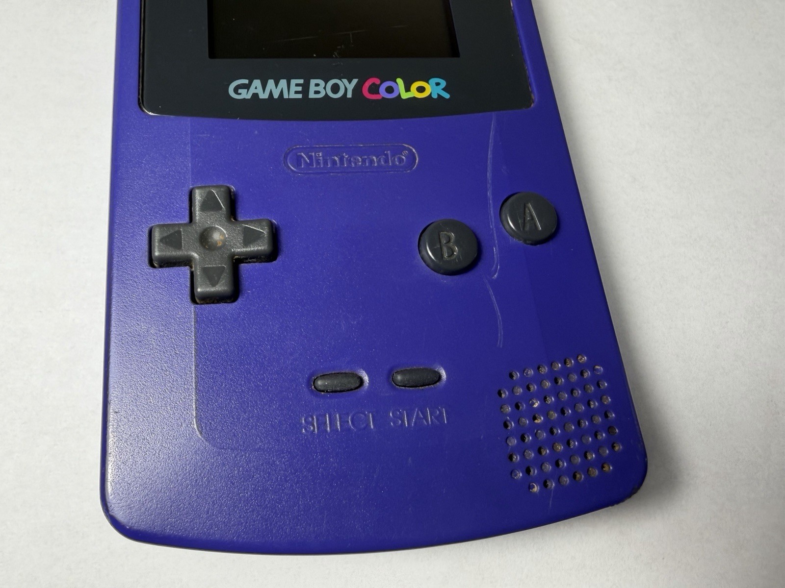 Nintendo Game Boy Color CGB-001 Purple Handheld, Color Screen – No Power