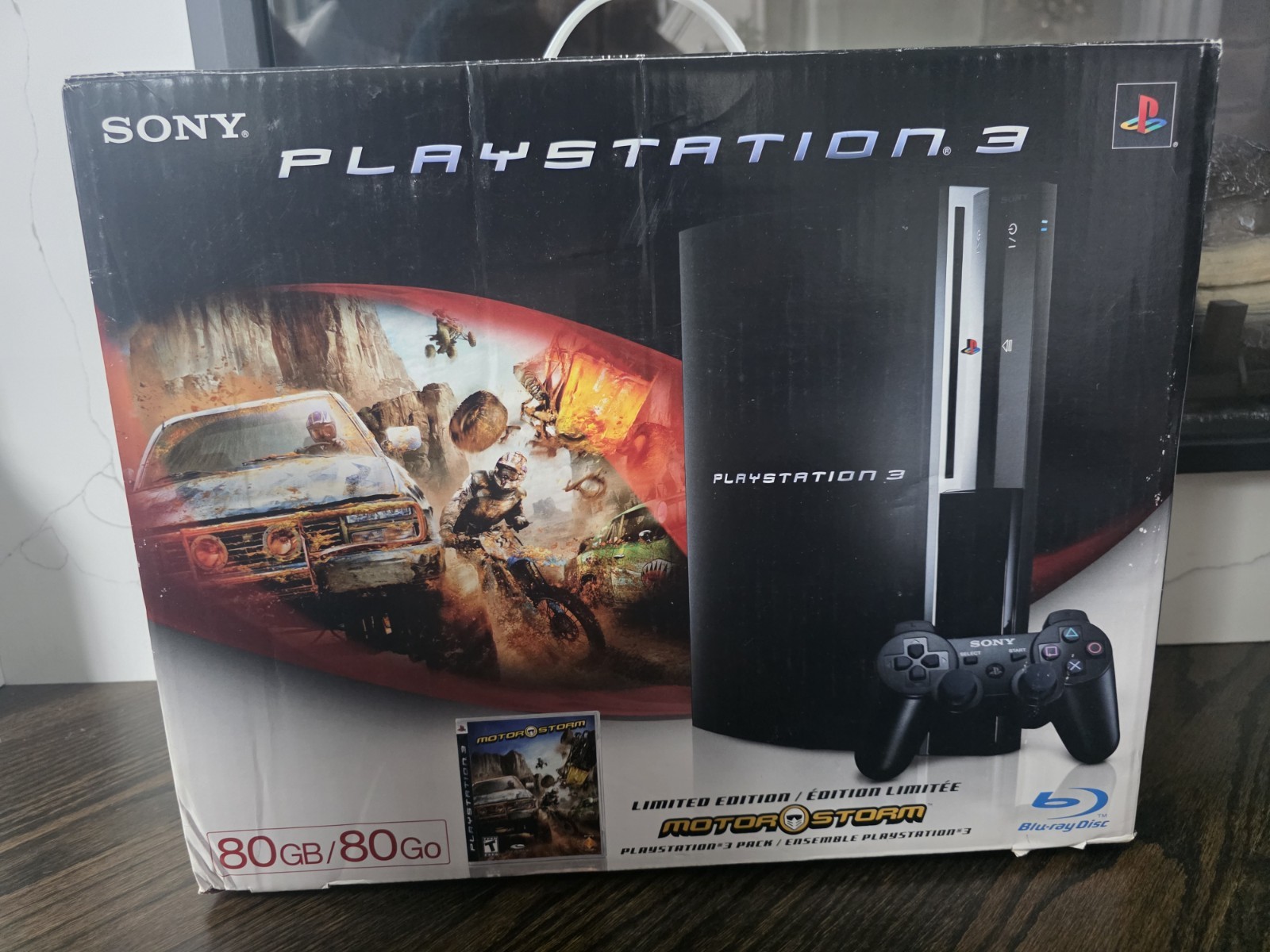 Sony PS3 CECHE01 Console Backwards Compatible 80GB Bundle – In Box 1 Controllers