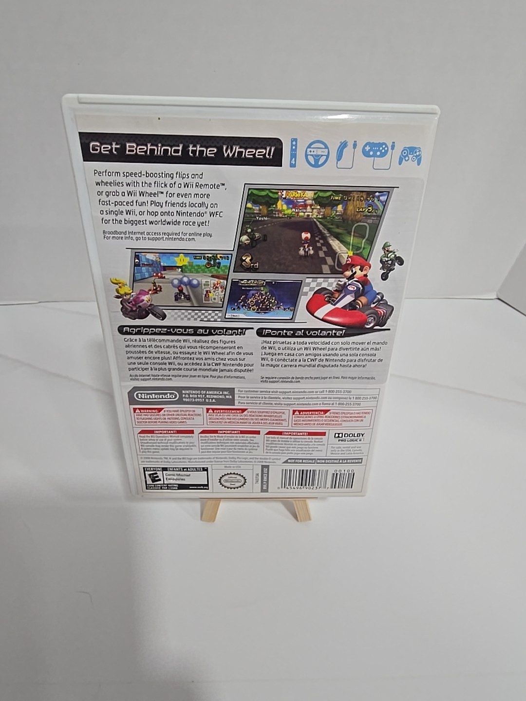Nintendo 512 MB Wii Console RVL-001 Bundle Gamecube Ports + Mario Kart & Sonic