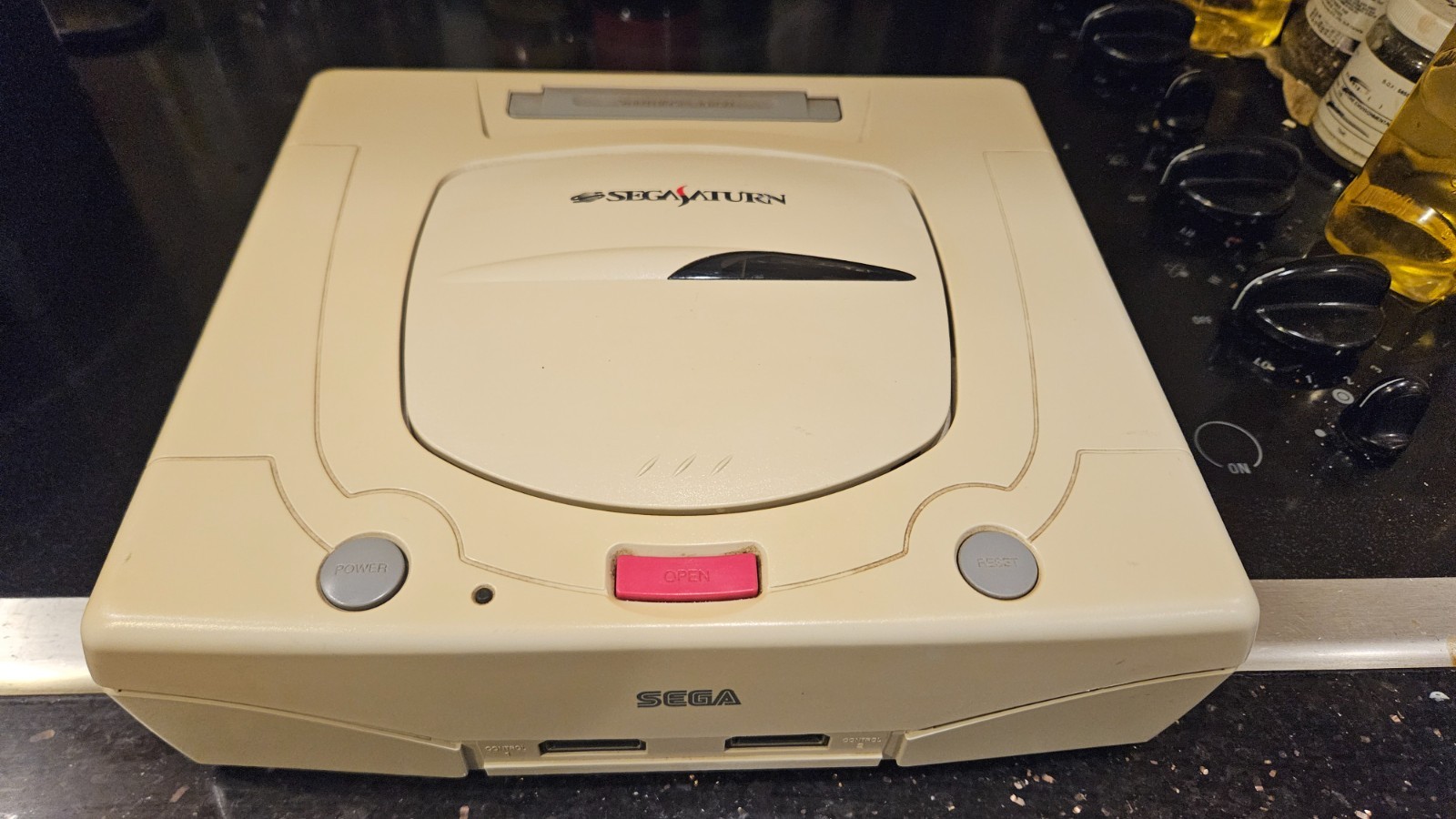 SEGA Saturn Japanese Console Bundle w SAROO – 120 Games Loaded Tested Works Good
