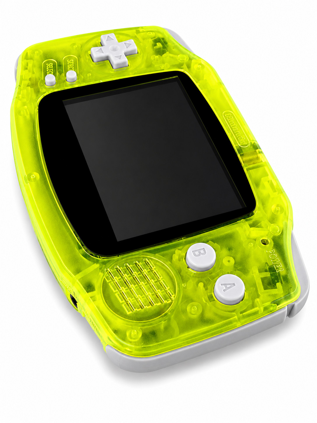 Nintendo GameBoy Advance GBA IPS Backlit Screen Clear Lime Excellent GBA IPS