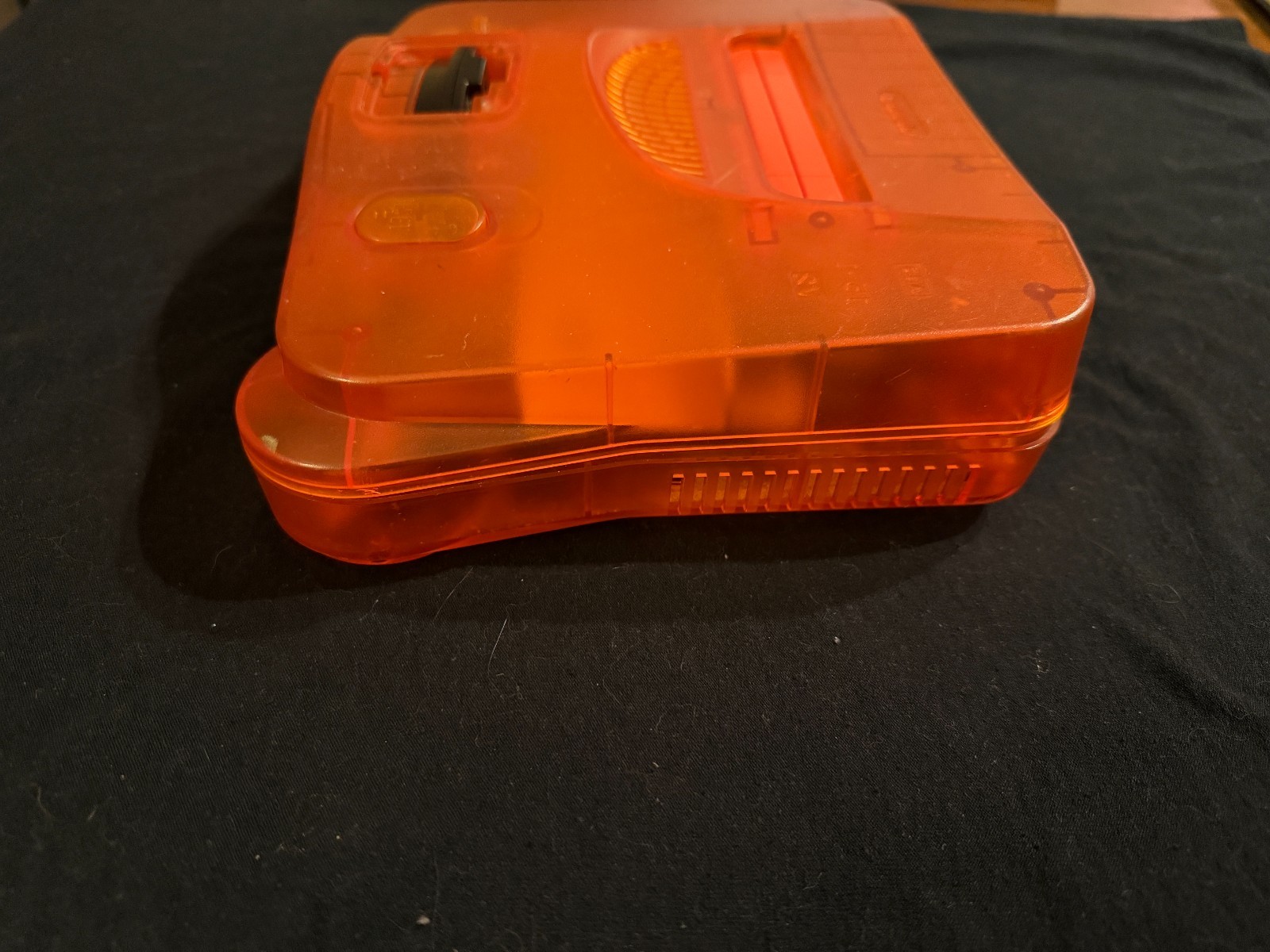 Fire Orange Nintendo 64 Console NUS-001 USA NTSC Cleaned Tested – SHELL DAMAGE-