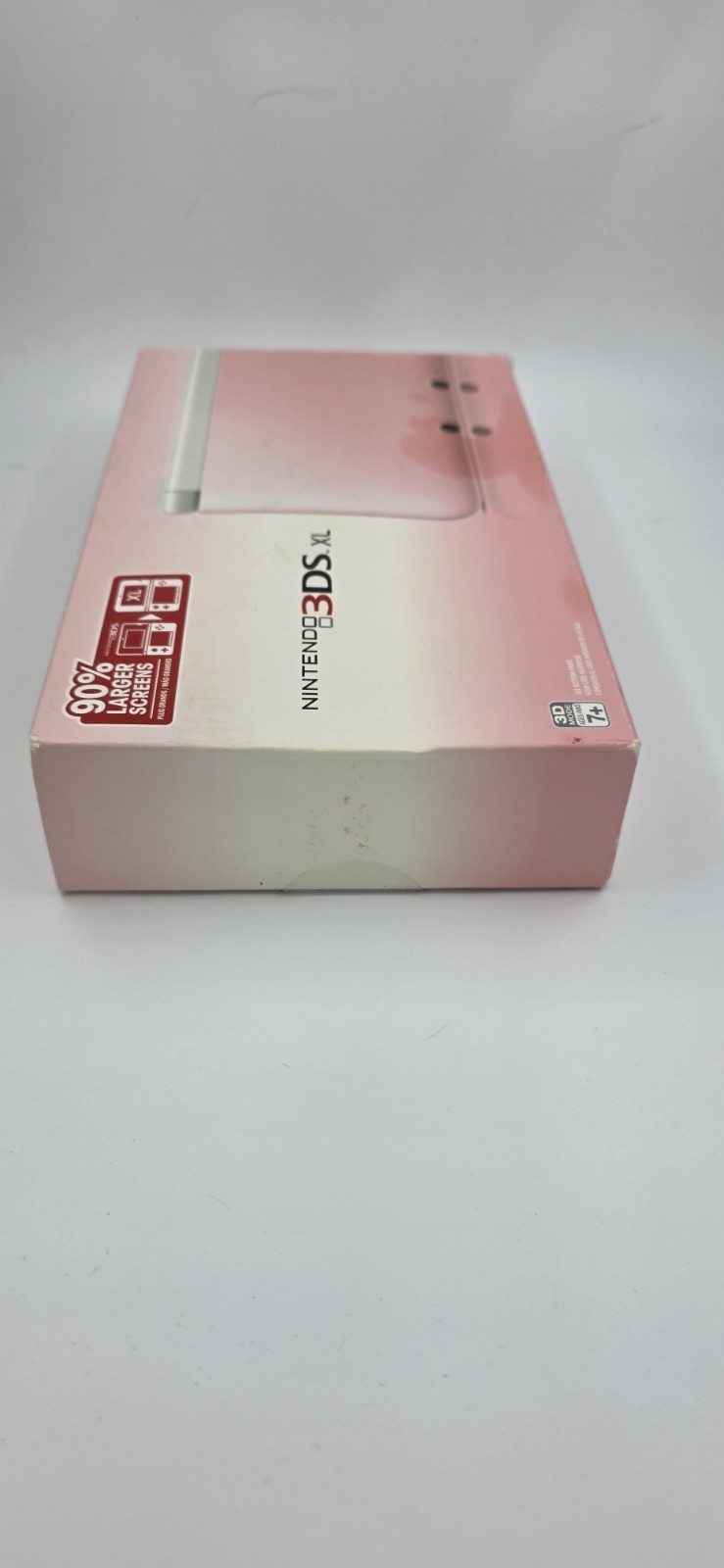Nintendo 3DS XL Launch Edition White & Pink Handheld System in Box +AR Cards