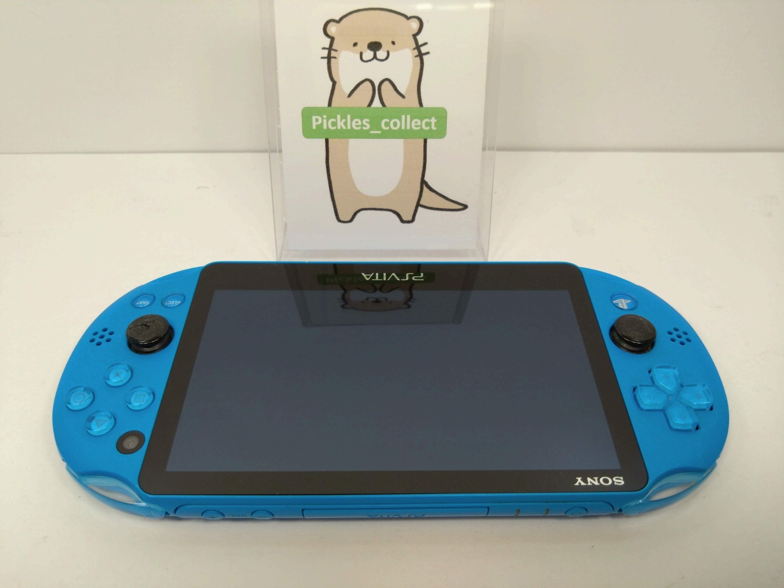 Sony PS Vita Aqua Blue PCH-2000 ZA23 Console only Wi-Fi PSV Slim Tested 0528K