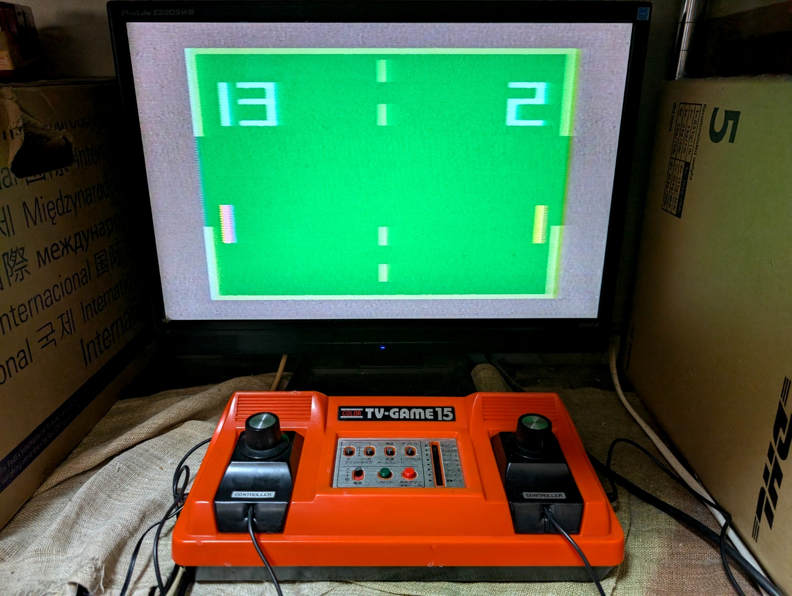 Nintendo Color TV game TV-GAME15 CTG-15V console Japan Box Manual
