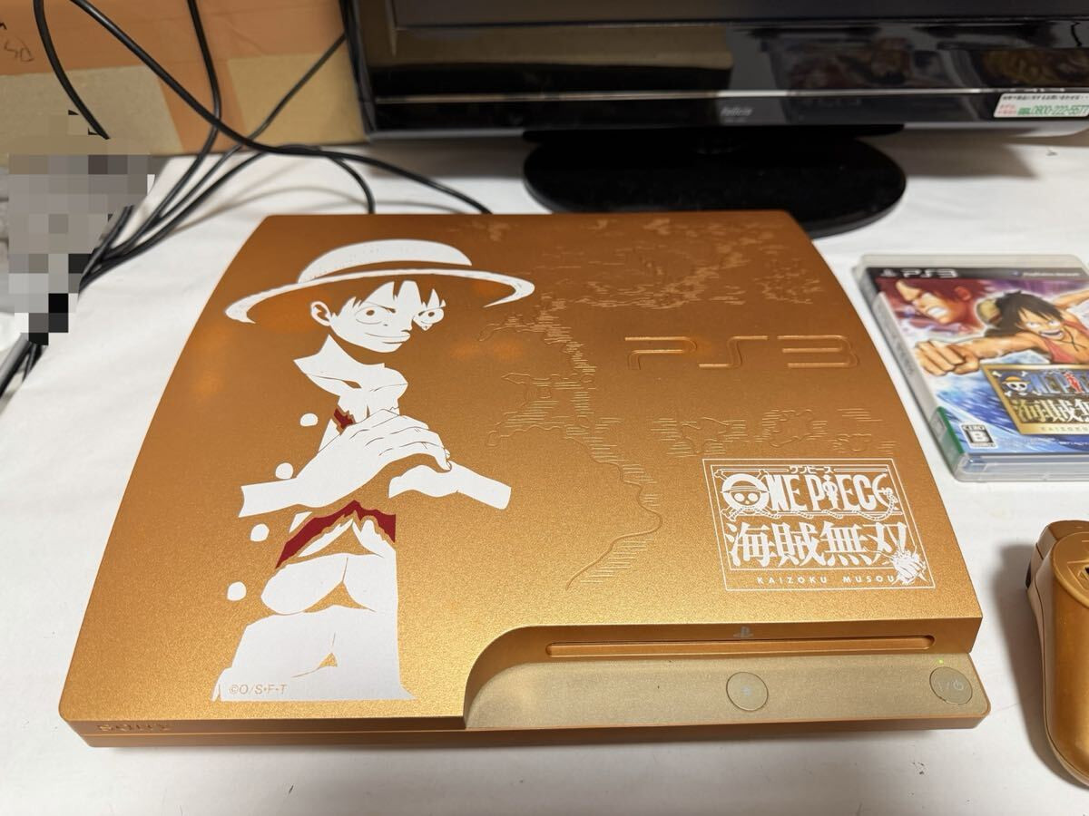 PS3 One Piece Pirate Warriors Gold Edition 320GB CECH-3000B Kaizoku Musou Play