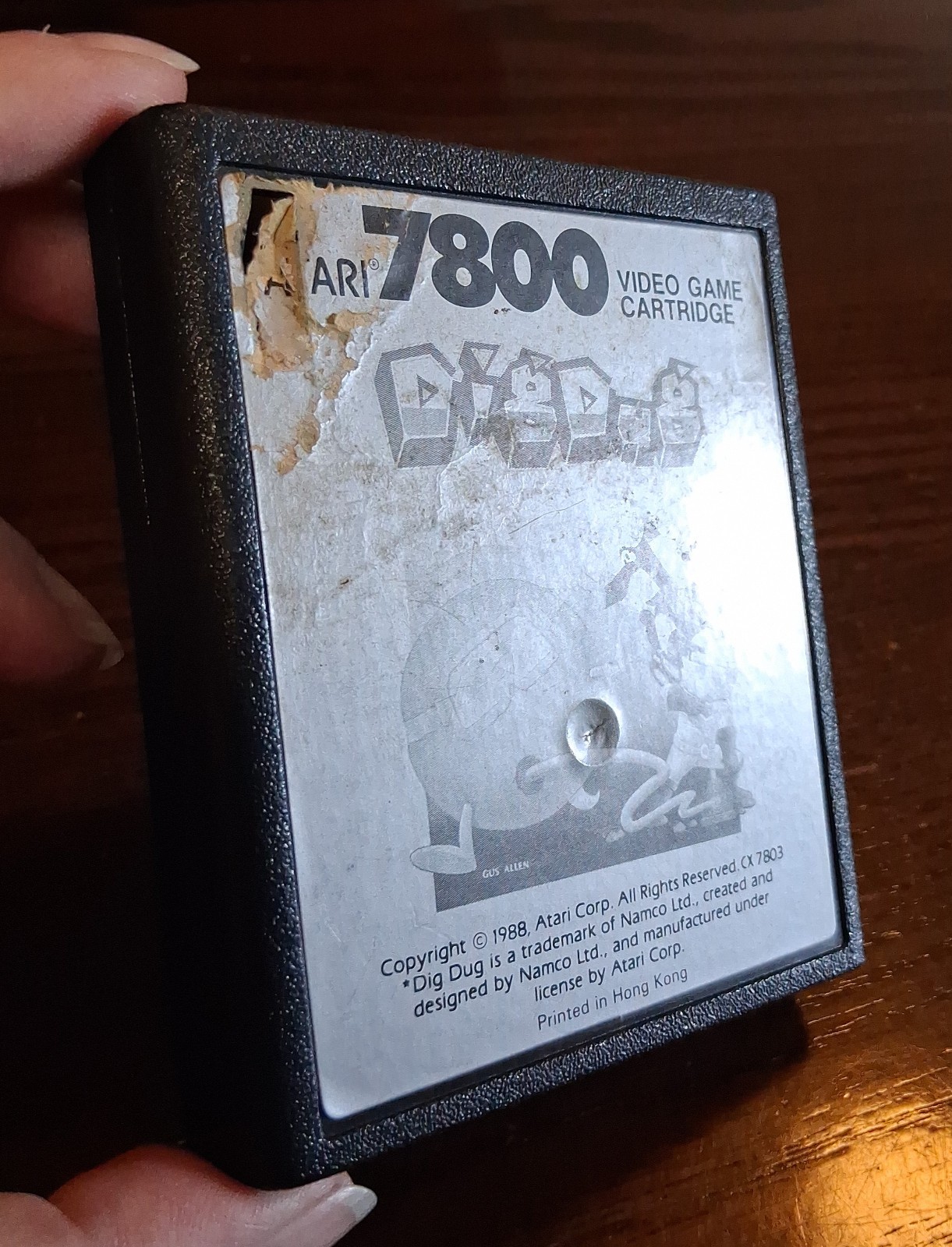 Atari 7800 Console + DigDug & Food Fight Tested SEE PICS/DESCRIPTION