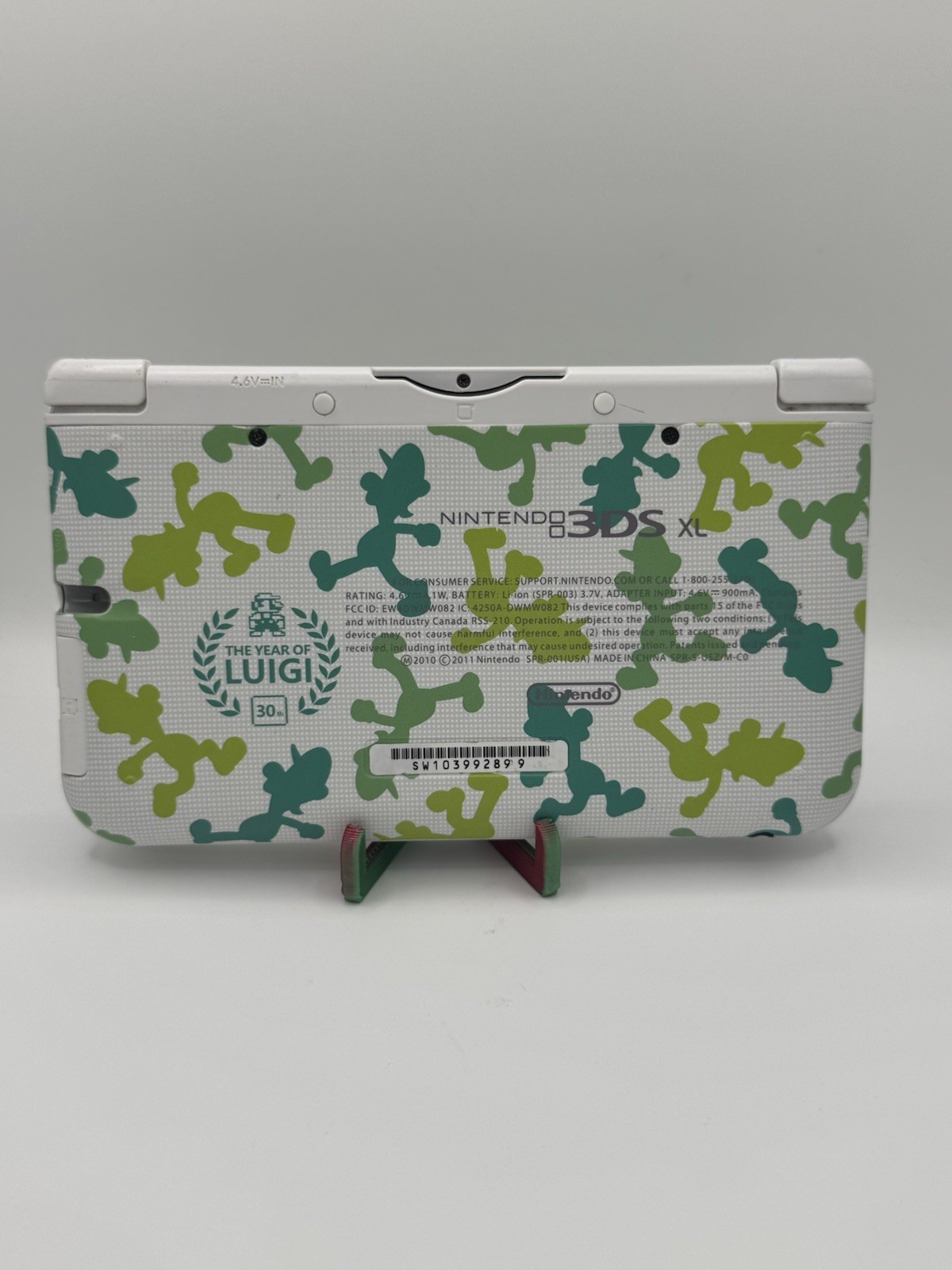 *US SELLER*Nintendo 3DS XL console Luigi 30th Anniversary with Charger/Stylus